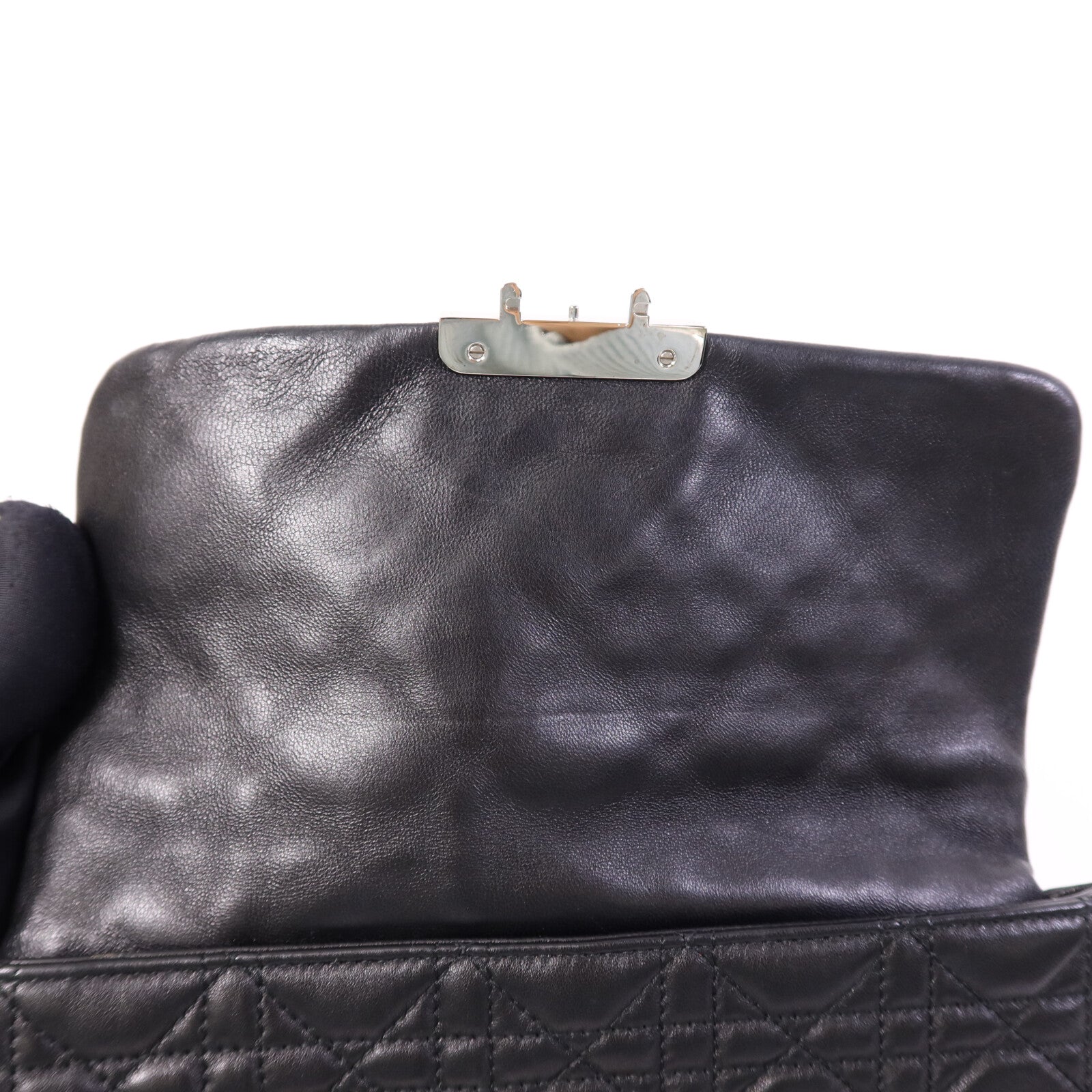 Dior 羊皮皮革Shoulder Bag銀扣鏈帶肩背袋