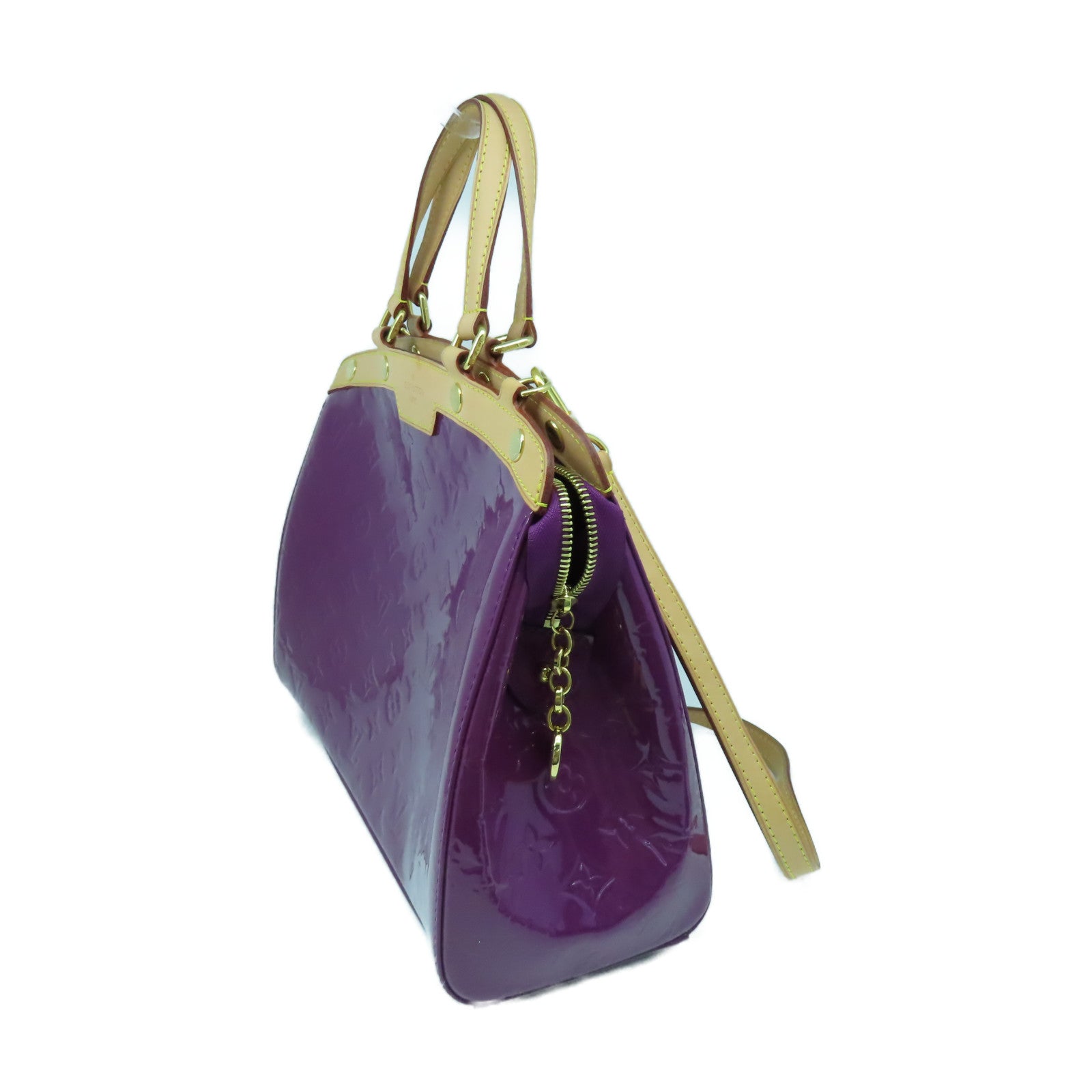 LOUIS VUITTON 【激減優惠】Monogram Vernis Blair MM金扣手挽肩背兩用袋紫色