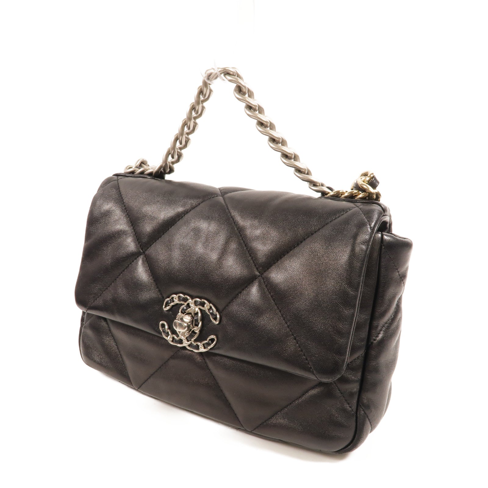 CHANEL 羊皮皮革Chanel 19 Small鏈帶肩背袋