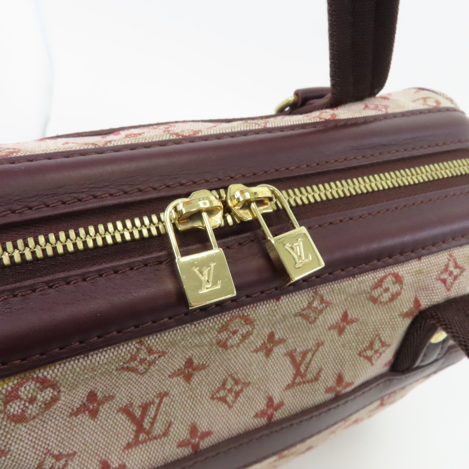 LOUIS VUITTON 【激減優惠】Monogram Mini Josephine PM金扣手挽袋紅色