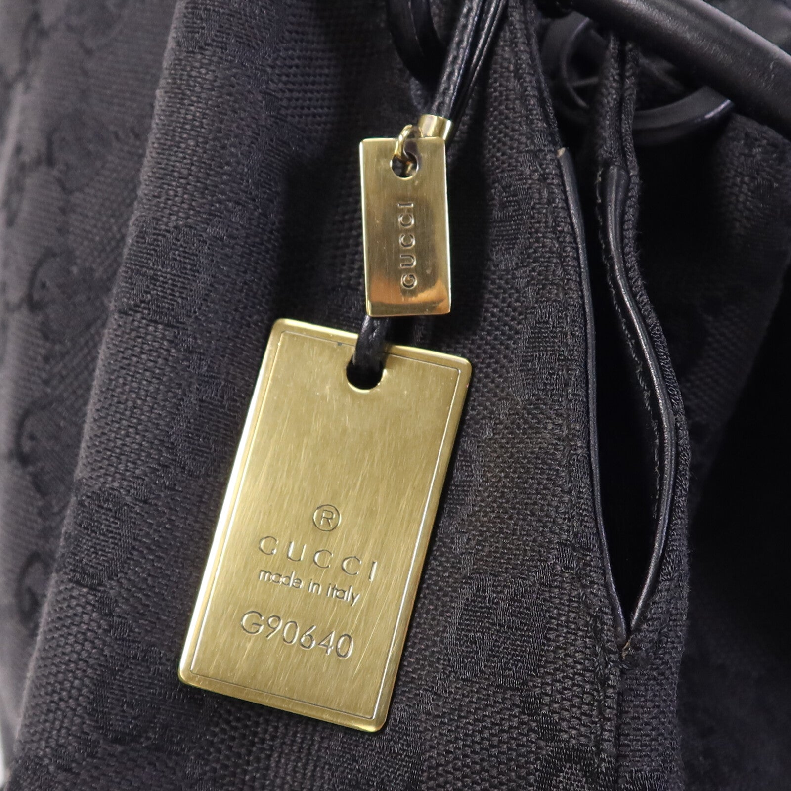 GUCCI 帆布Tote Bag金扣手挽袋