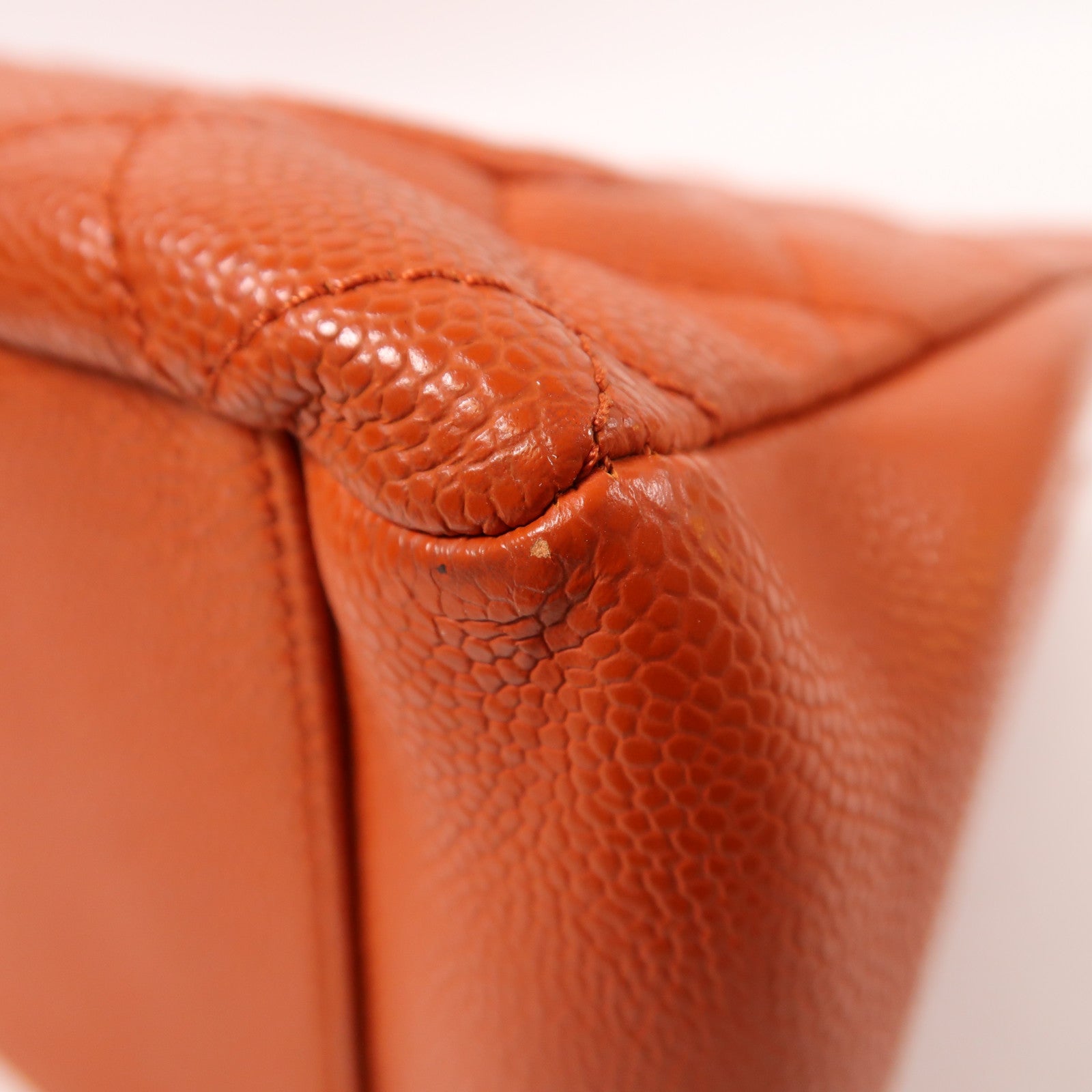 CHANEL 牛皮皮革GST Grand Shopping Tote Bag銀扣鏈帶肩背袋