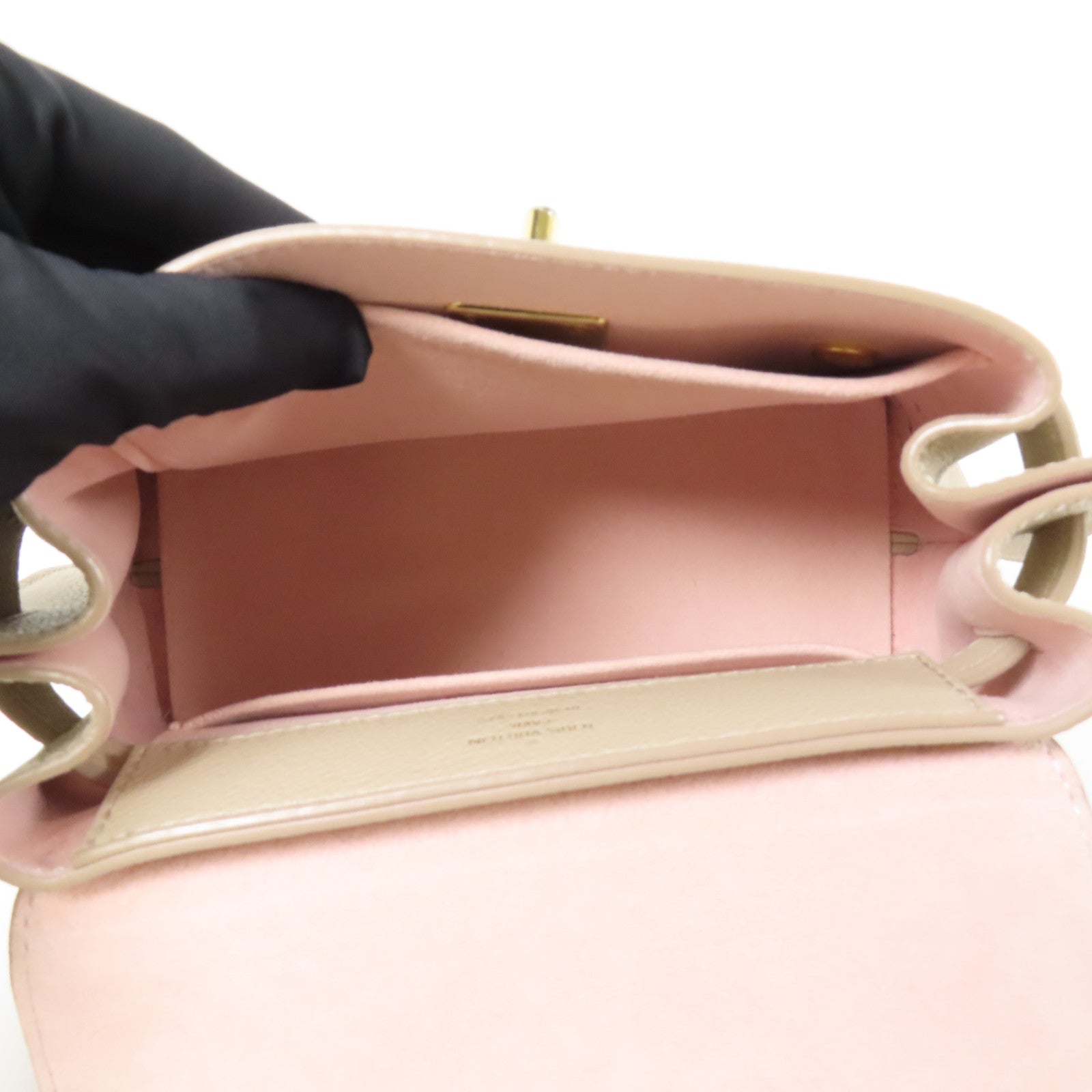 LOUIS VUITTON 牛皮皮革Lockme Ever Mini金扣手挽肩背兩用袋