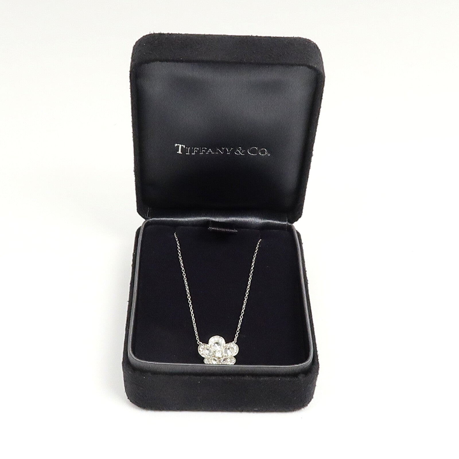 TIFFANY＆CO PT950鉑金Garden Flower Necklace鑽石項鍊