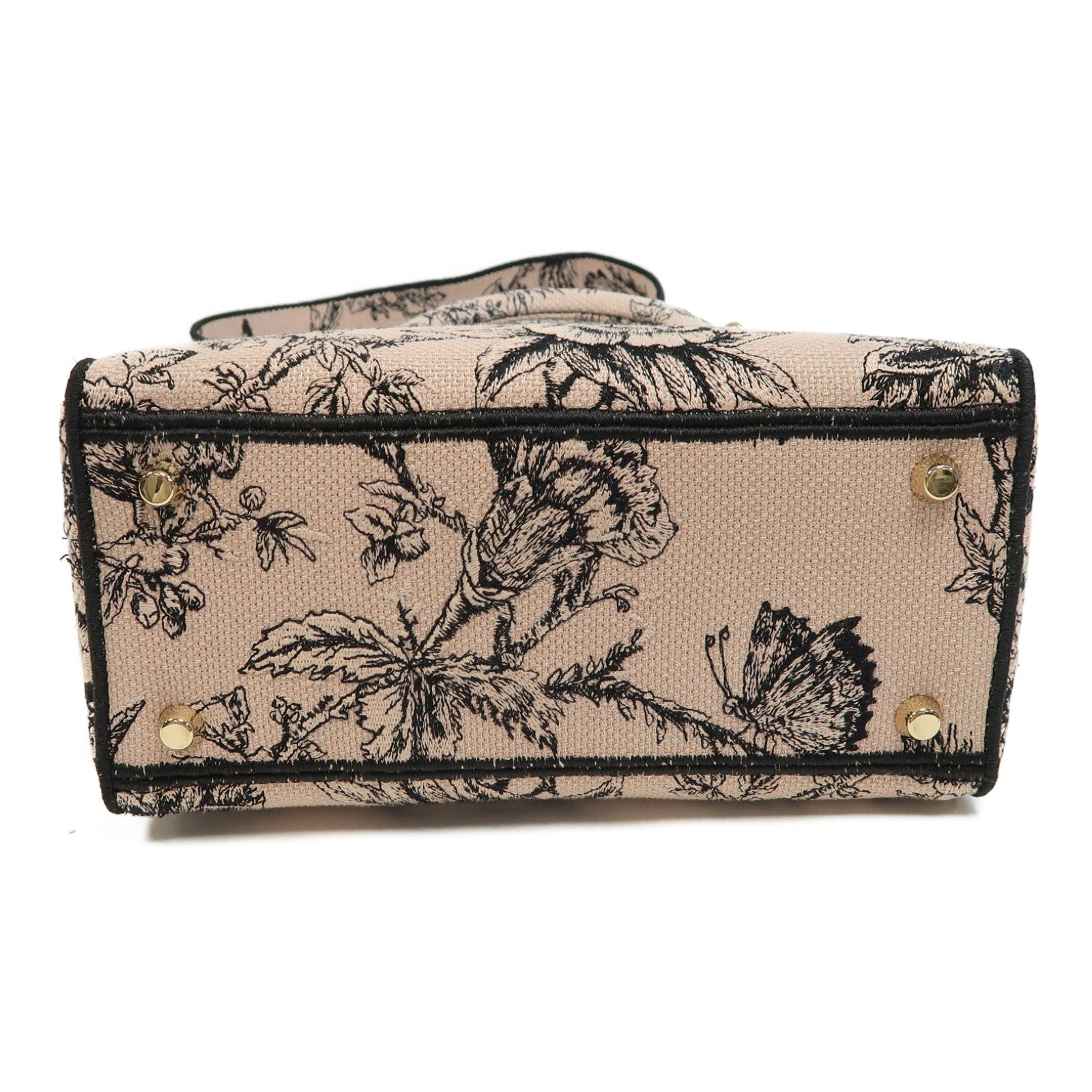Dior 尼龍Lady Dior Handbag金扣手挽肩背兩用袋粉紅色