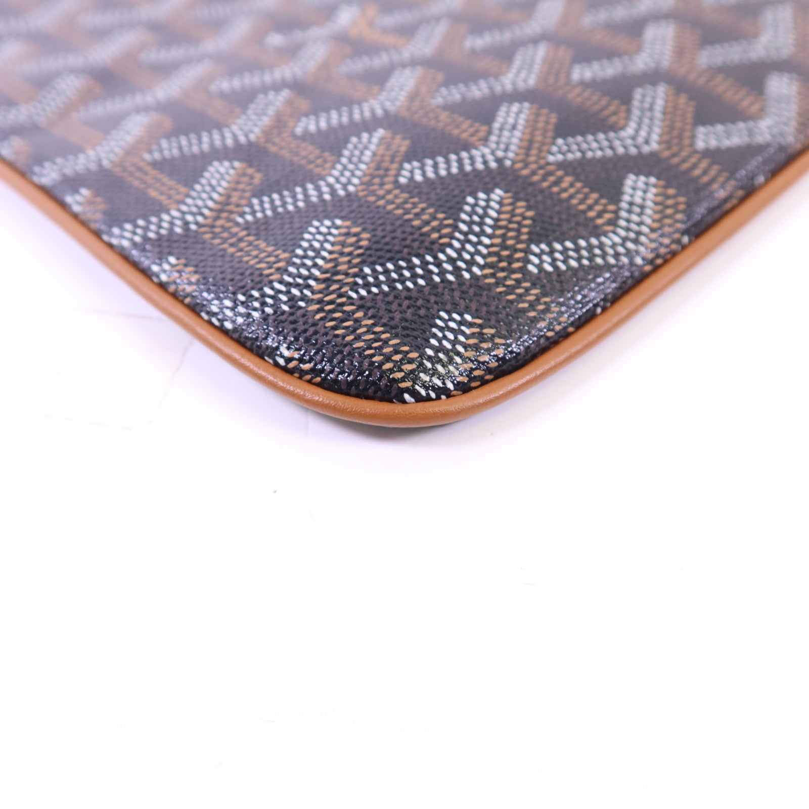 GOYARD 塗層帆布Pouch銀扣手拿包
