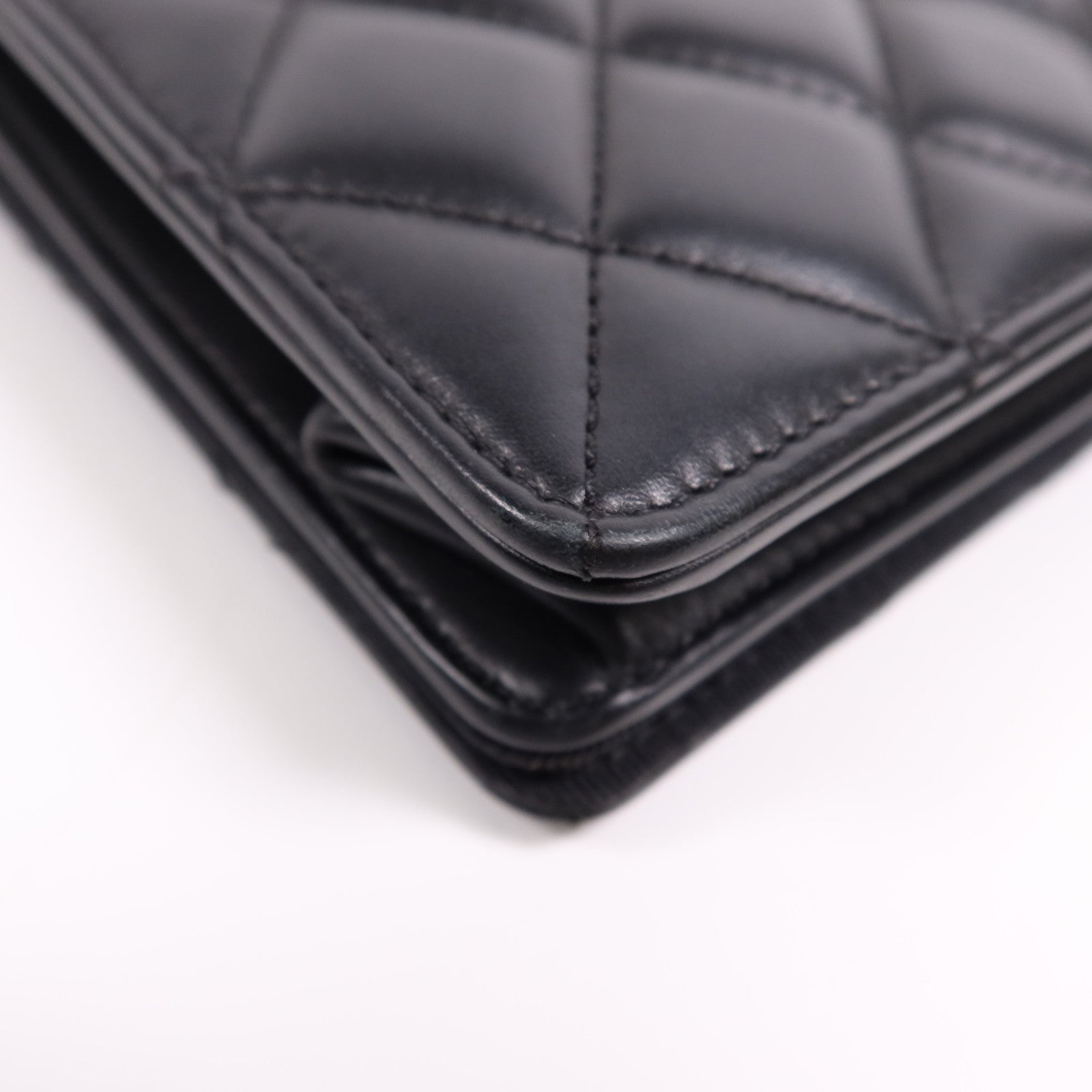 CHANEL 羊皮皮革Shoulder Bag銀扣鏈帶肩背袋