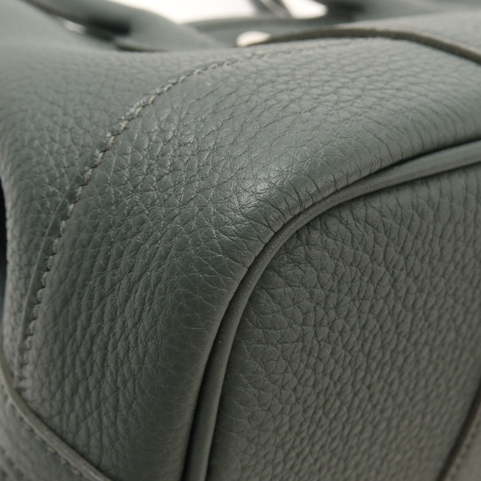 HERMES Negonda皮革Mini Garden Party手挽袋Vert Mangrove