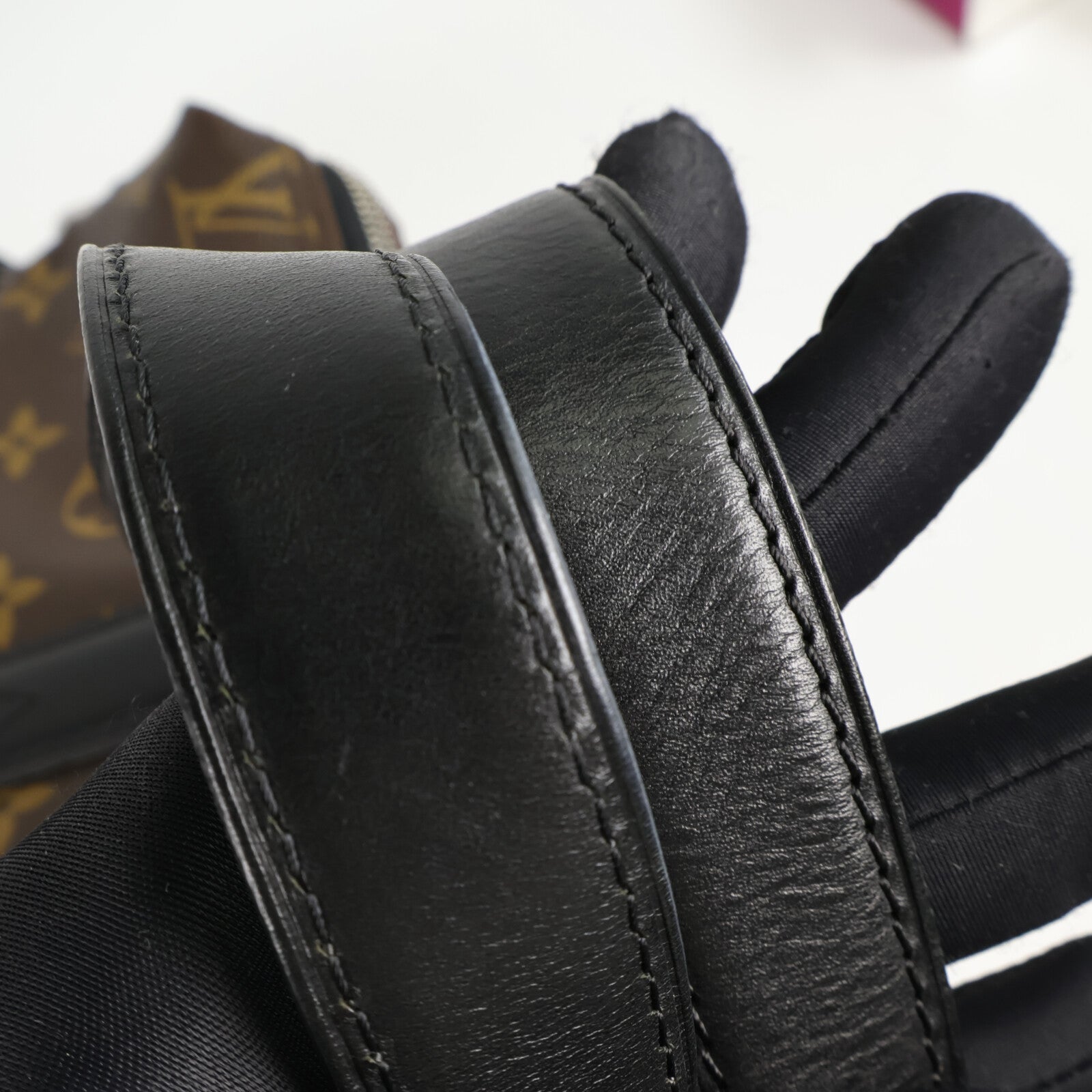 LOUIS VUITTON Monogram Macassar Kitan手挽肩背兩用袋