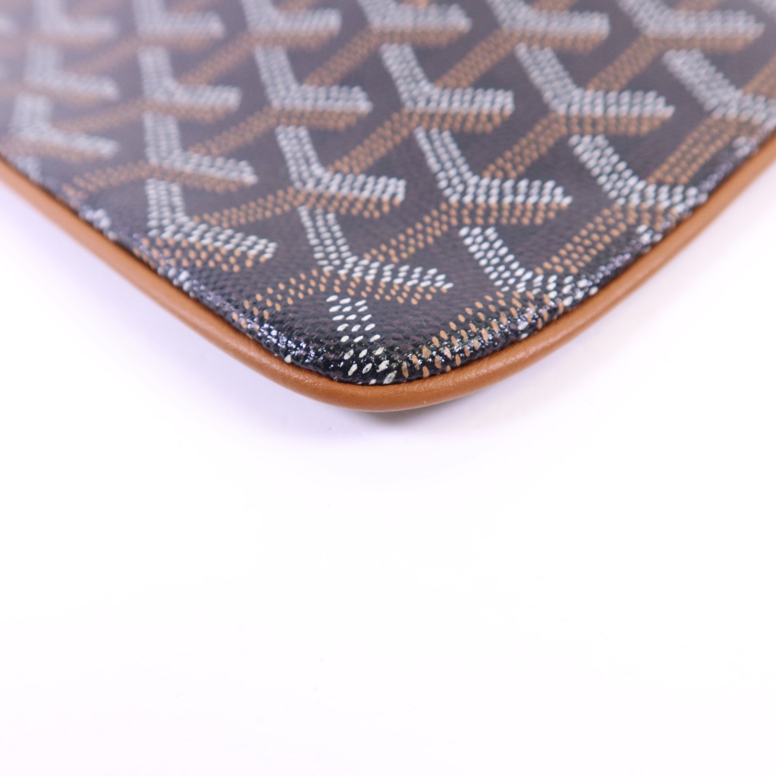 GOYARD 塗層帆布Pouch銀扣手拿包