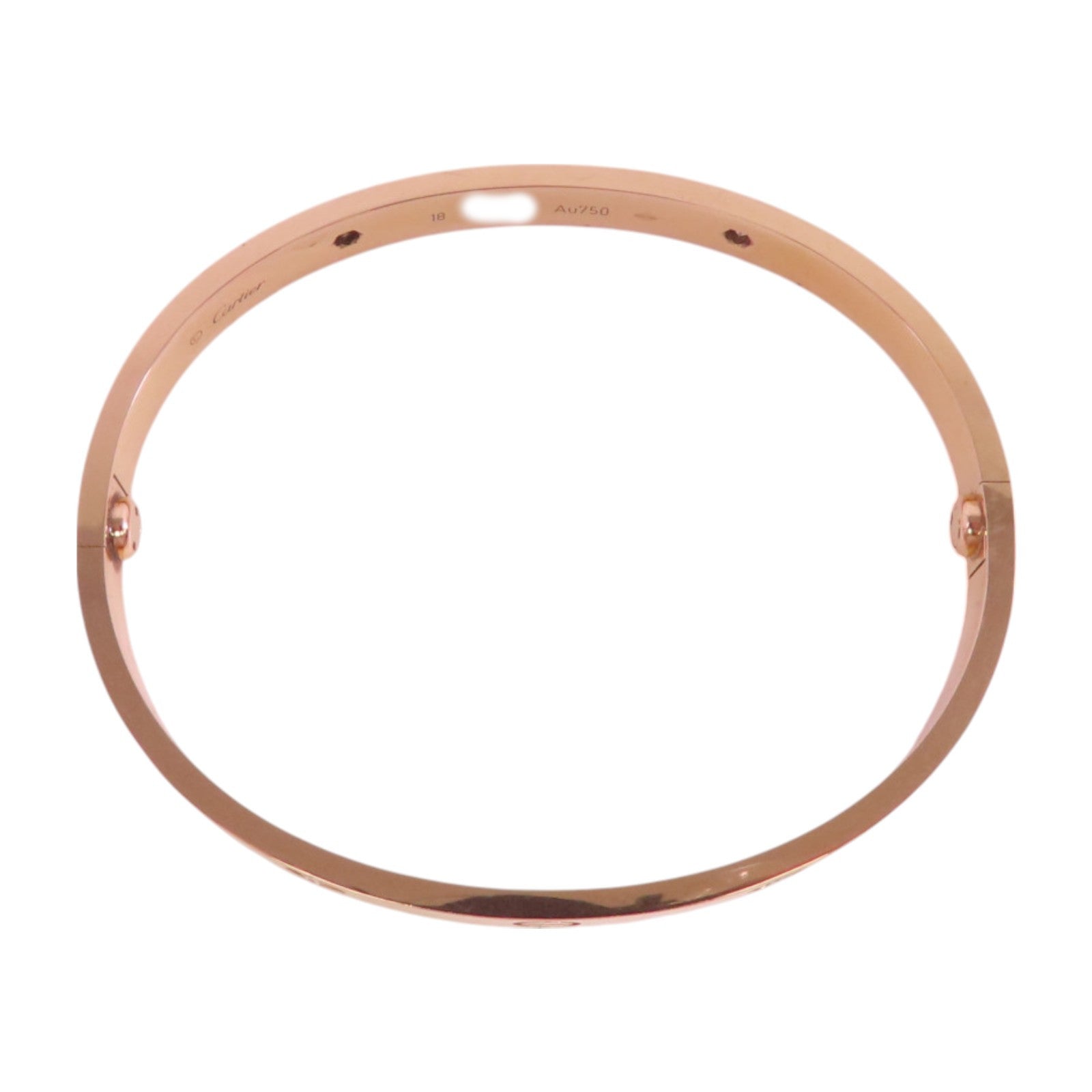 CARTIER 18K玫瑰金Love Bangle 4Diamond鑽石手鐲#18