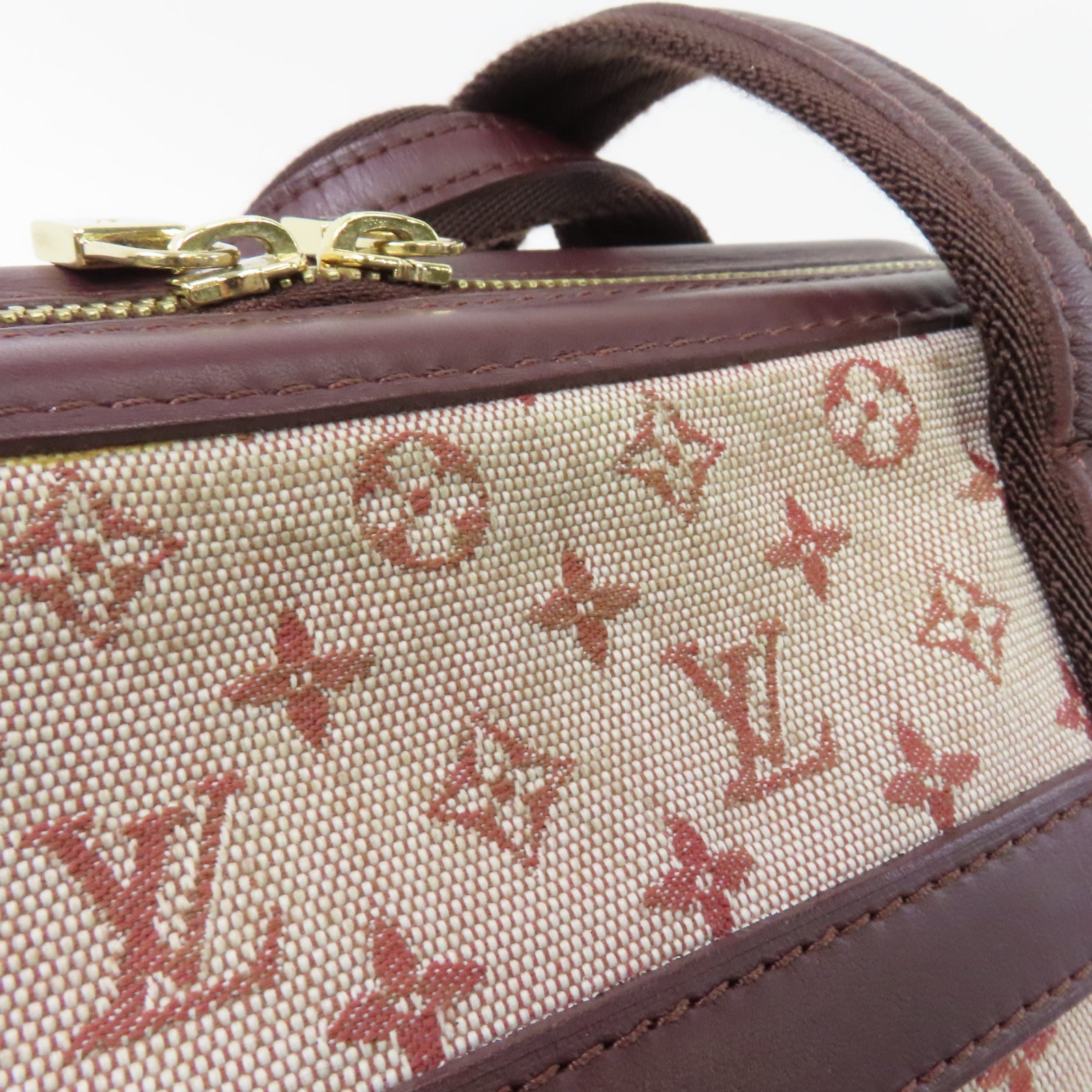 LOUIS VUITTON 【激減優惠】Monogram Mini Josephine PM金扣手挽袋紅色