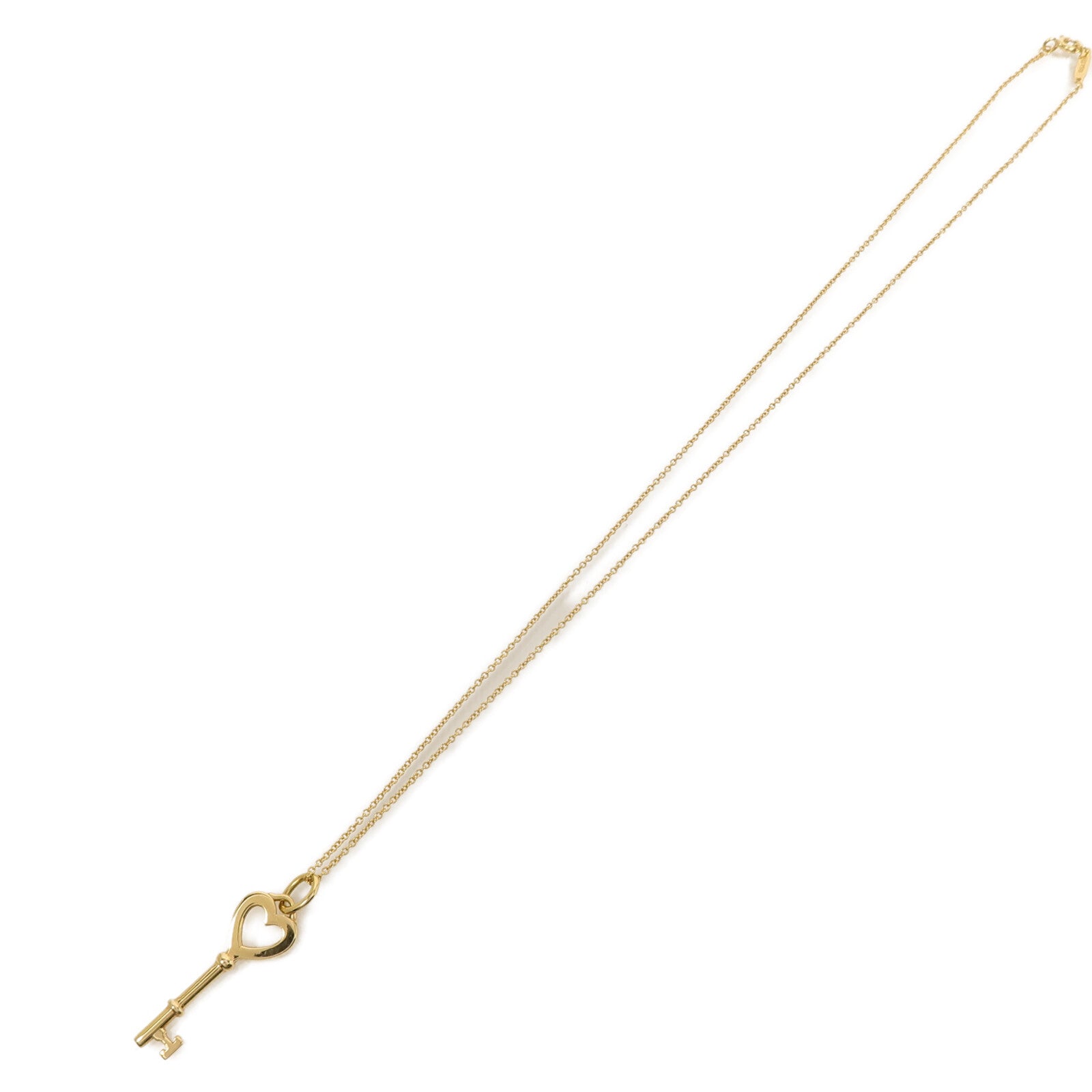 TIFFANY＆CO 18K黃金Gold Heart Key項鍊