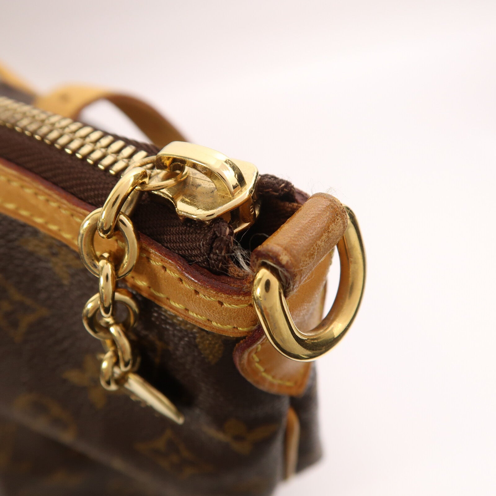 LOUIS VUITTON 【激減優惠】Monogram Palermo GM金扣手挽肩背兩用袋棕色