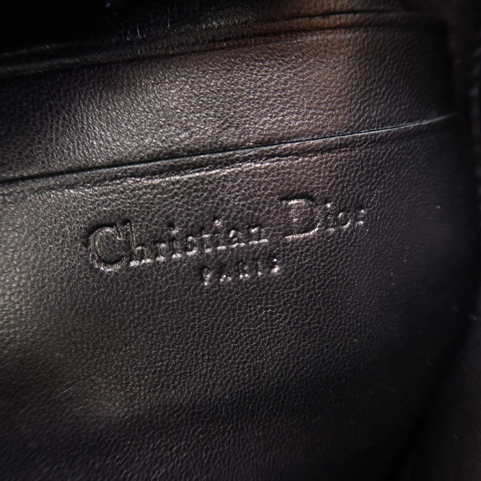 Dior 羊皮皮革Shoulder Bag銀扣鏈帶肩背袋