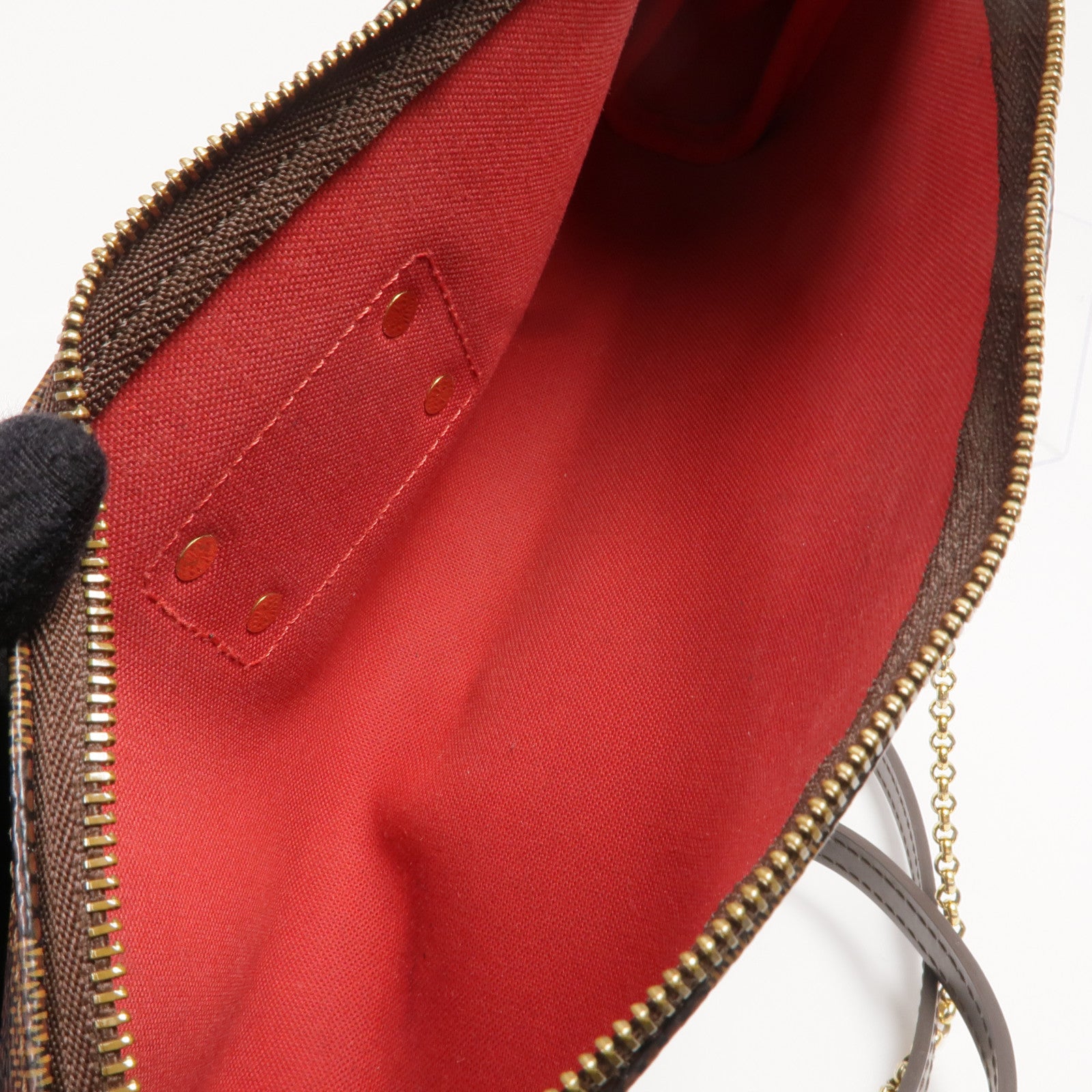 LOUIS VUITTON Damier Eva金扣手挽肩背兩用袋棕色