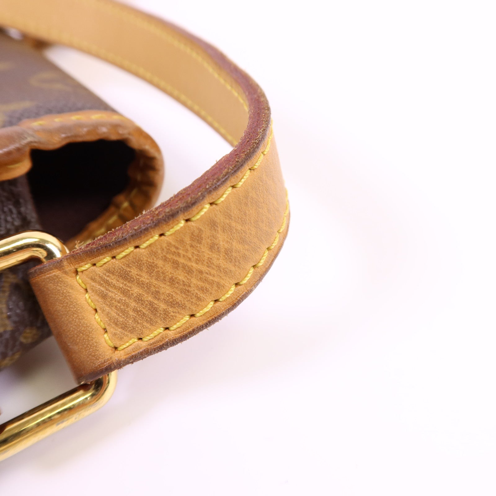 LOUIS VUITTON Monogram Menilmontant MM金扣肩背袋棕色