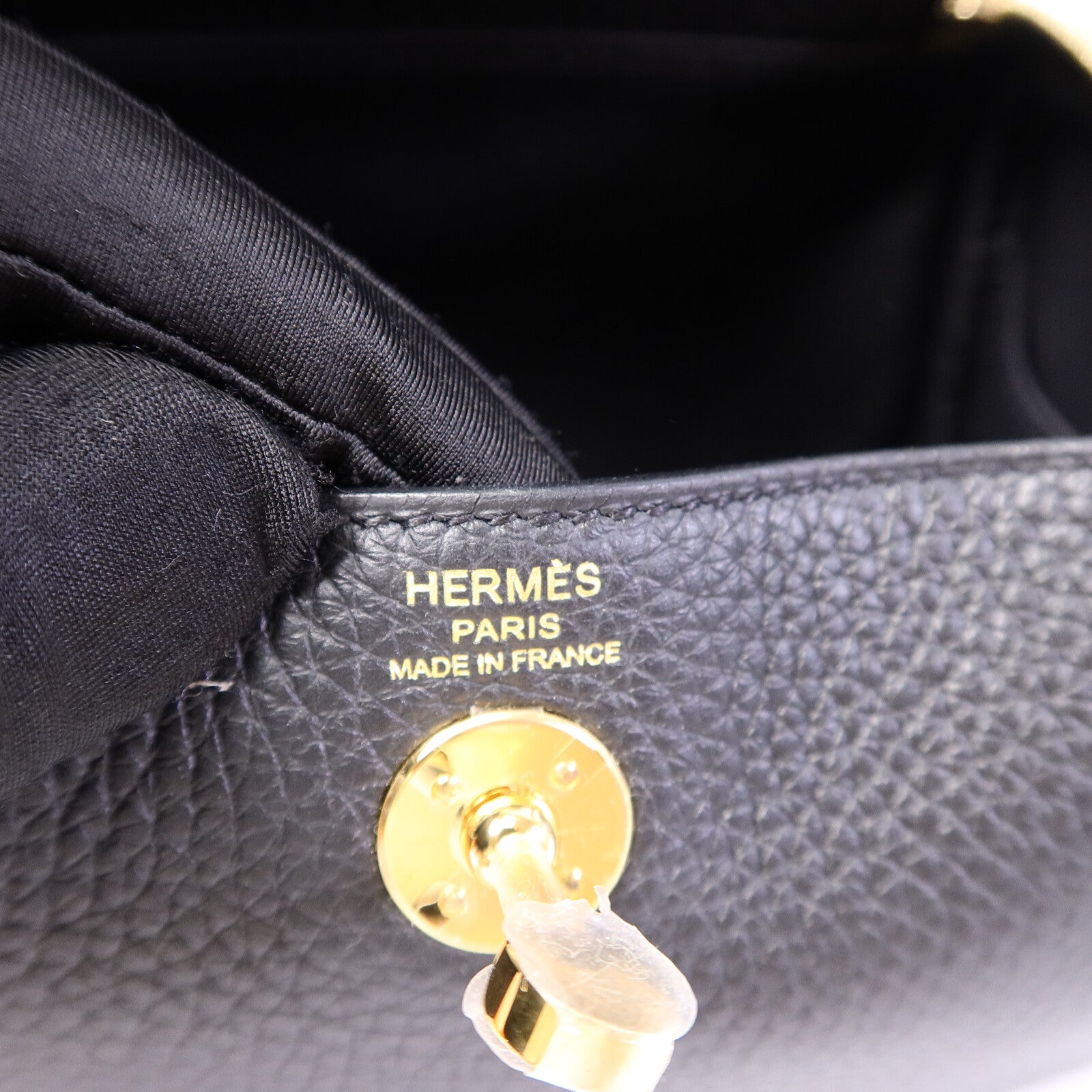 HERMES Clemence皮革Mini LindyII肩背袋