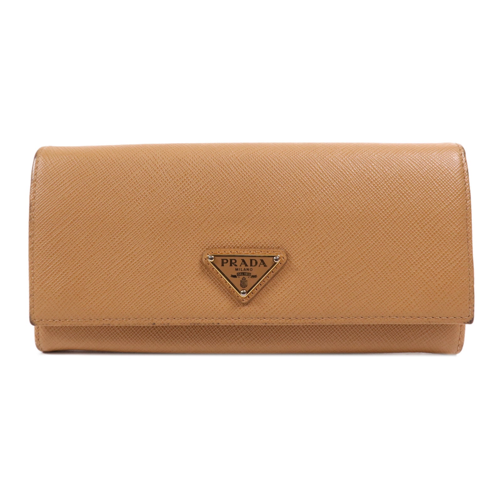 PRADA 【激減優惠】牛皮皮革Long Wallet金扣長錢包