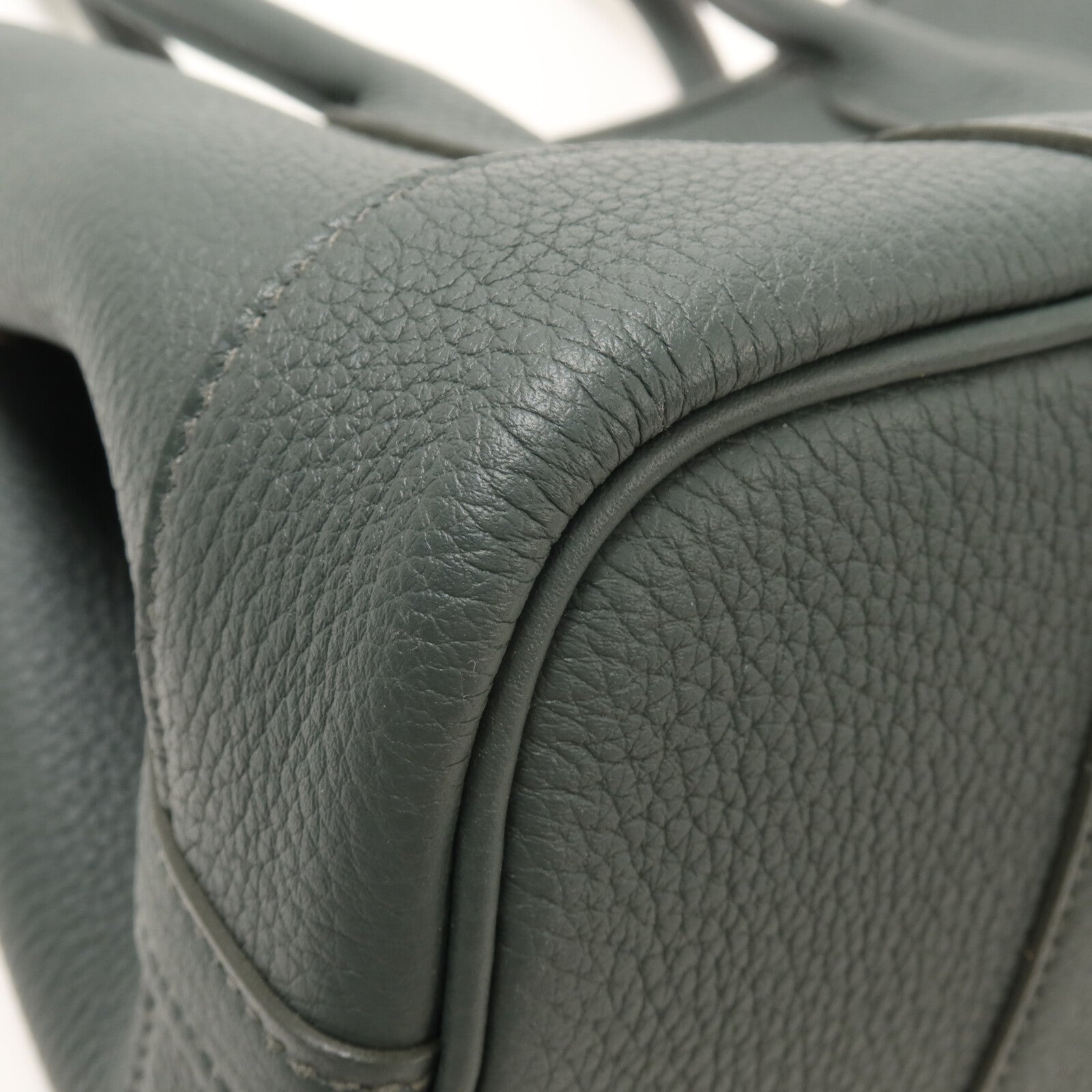 HERMES Negonda皮革Mini Garden Party手挽袋Vert Mangrove