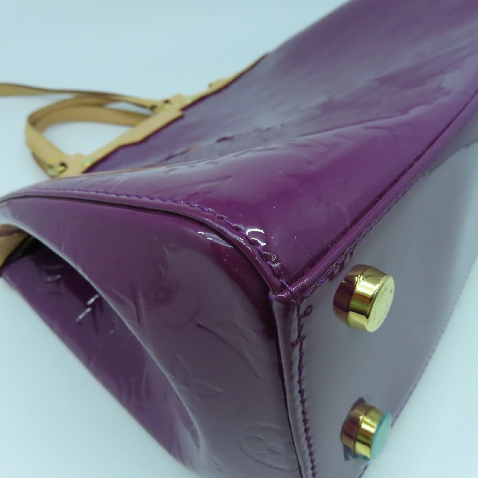 LOUIS VUITTON 【激減優惠】Monogram Vernis Blair MM金扣手挽肩背兩用袋紫色