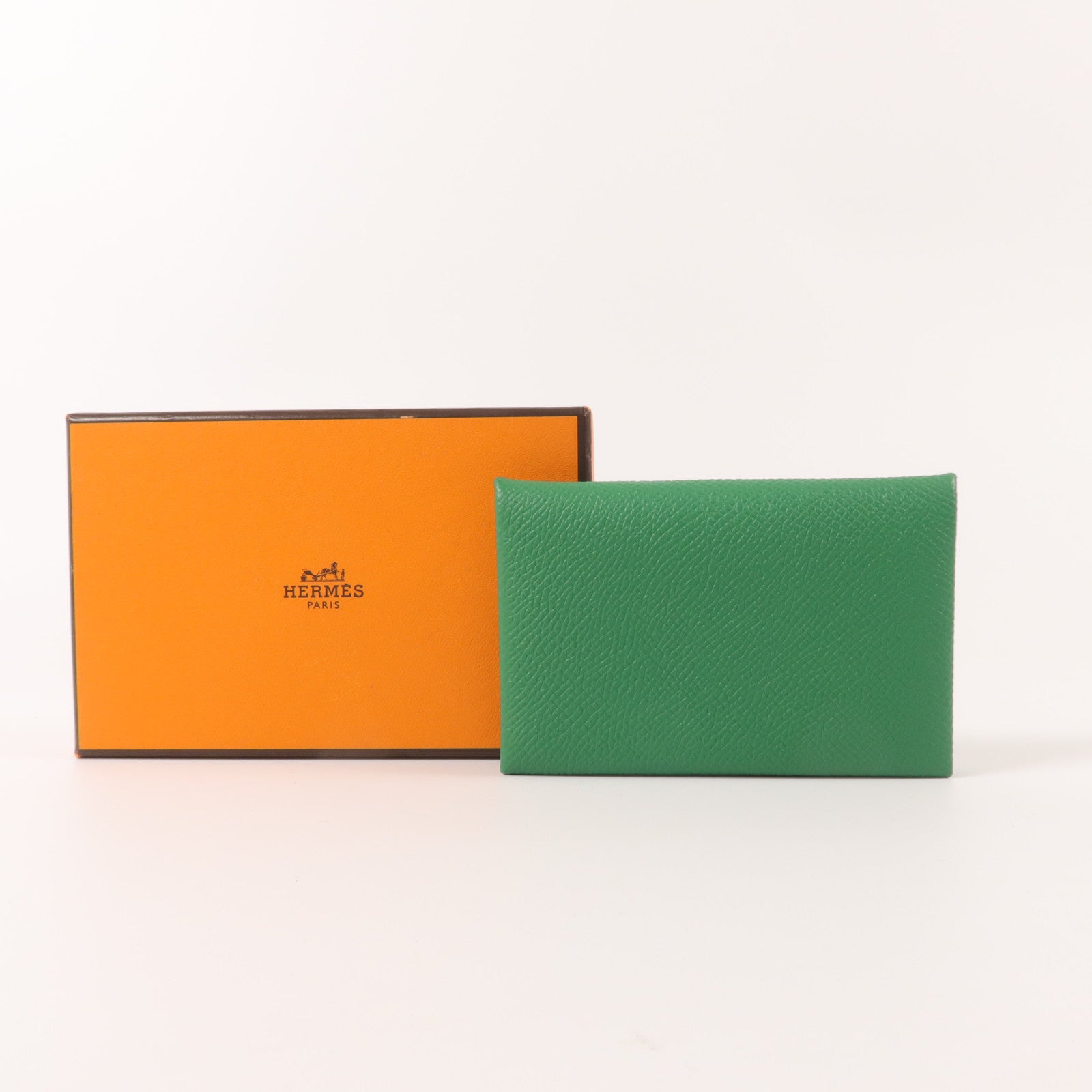 HERMES Epsom皮革Calvi Card Holder卡片套