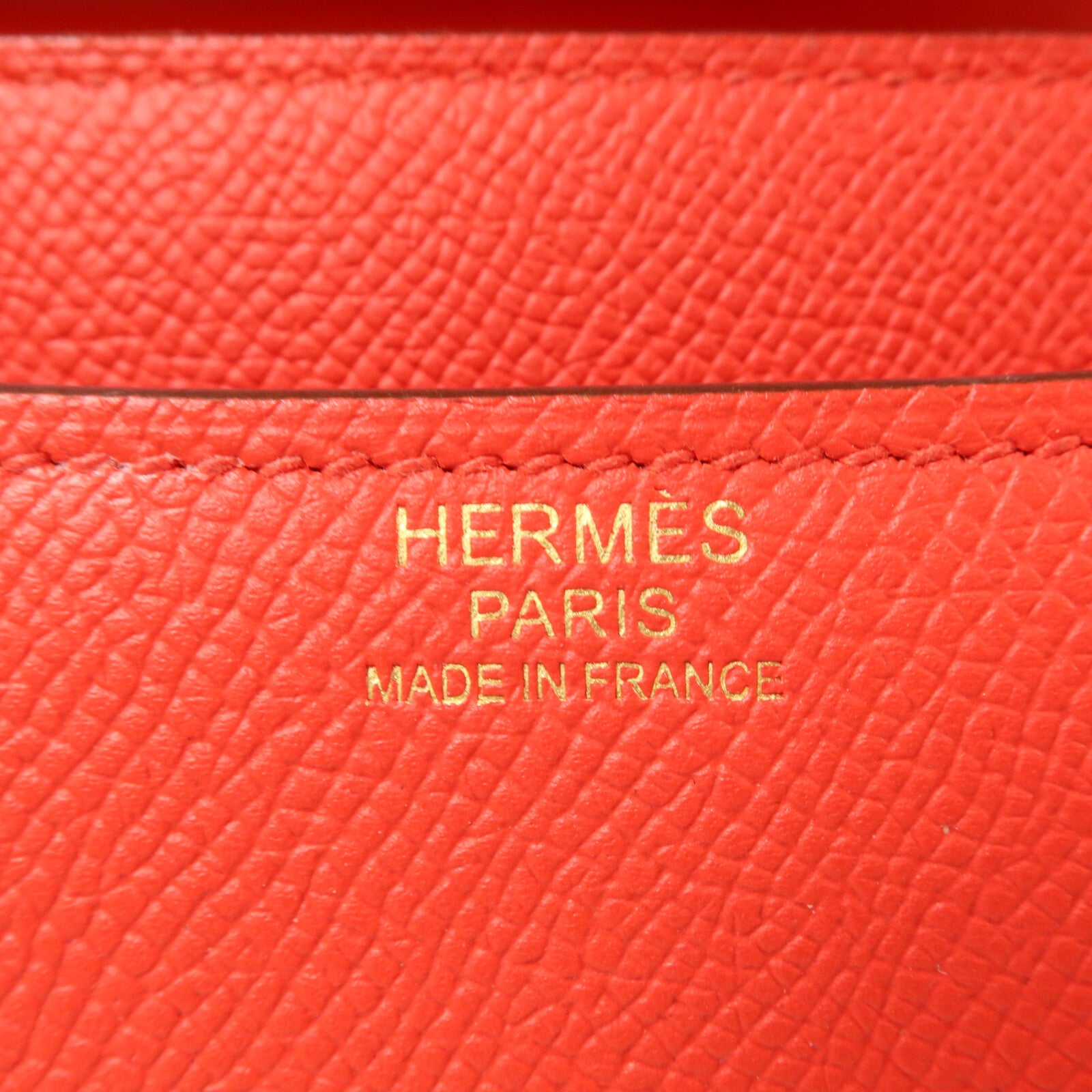 HERMES Epsom皮革Constance 24肩背袋Rouge de Coeur