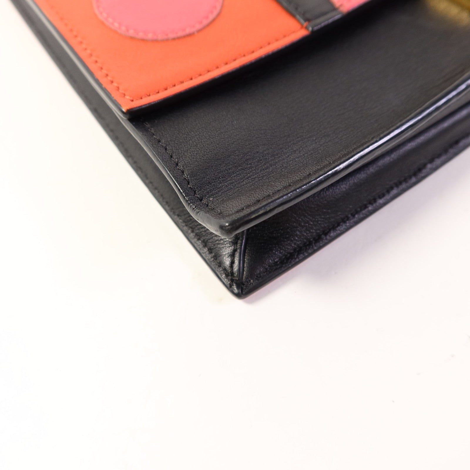 Valentino 牛皮皮革Chain Shoulder金扣手挽肩背兩用袋