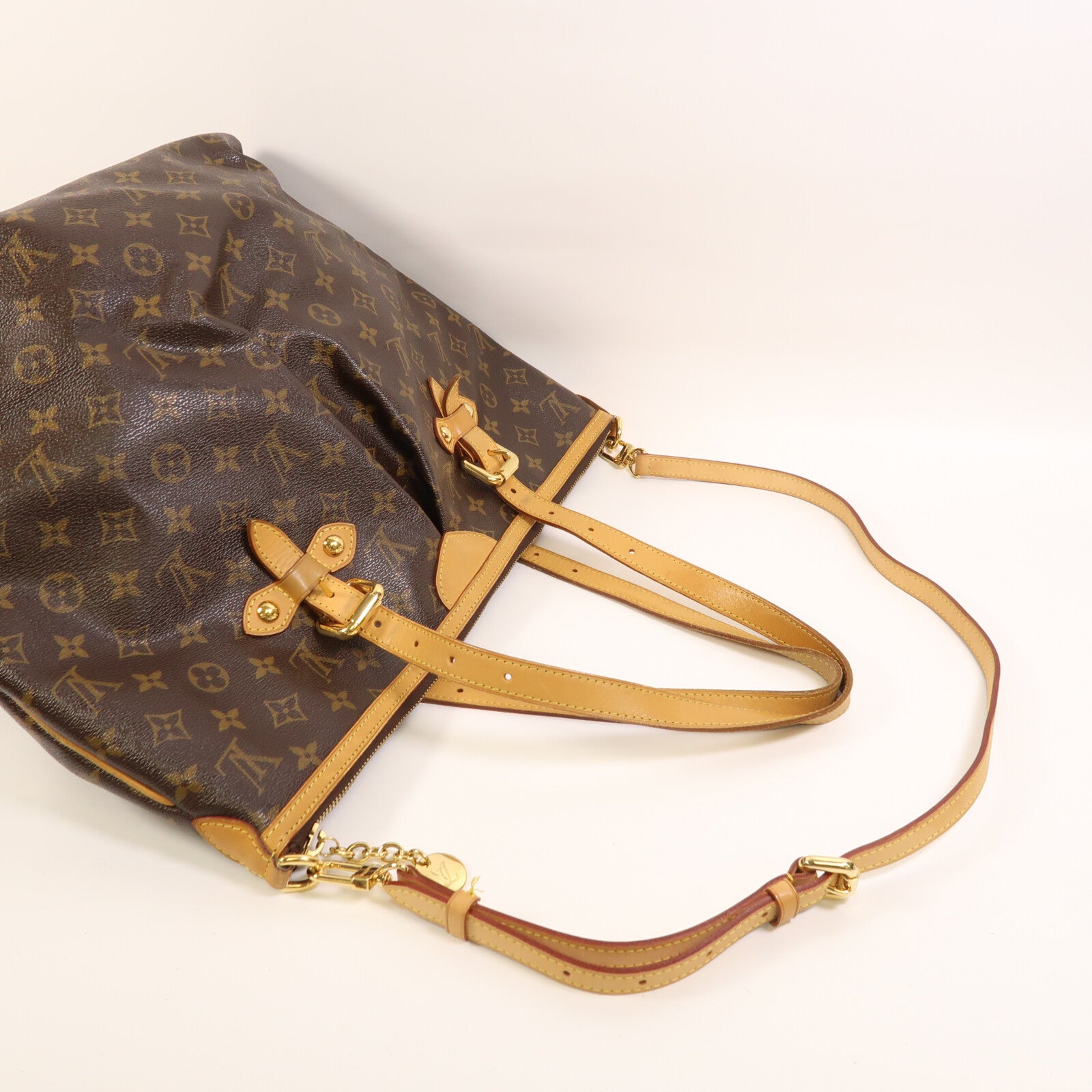 LOUIS VUITTON 【激減優惠】Monogram Palermo GM金扣手挽肩背兩用袋棕色