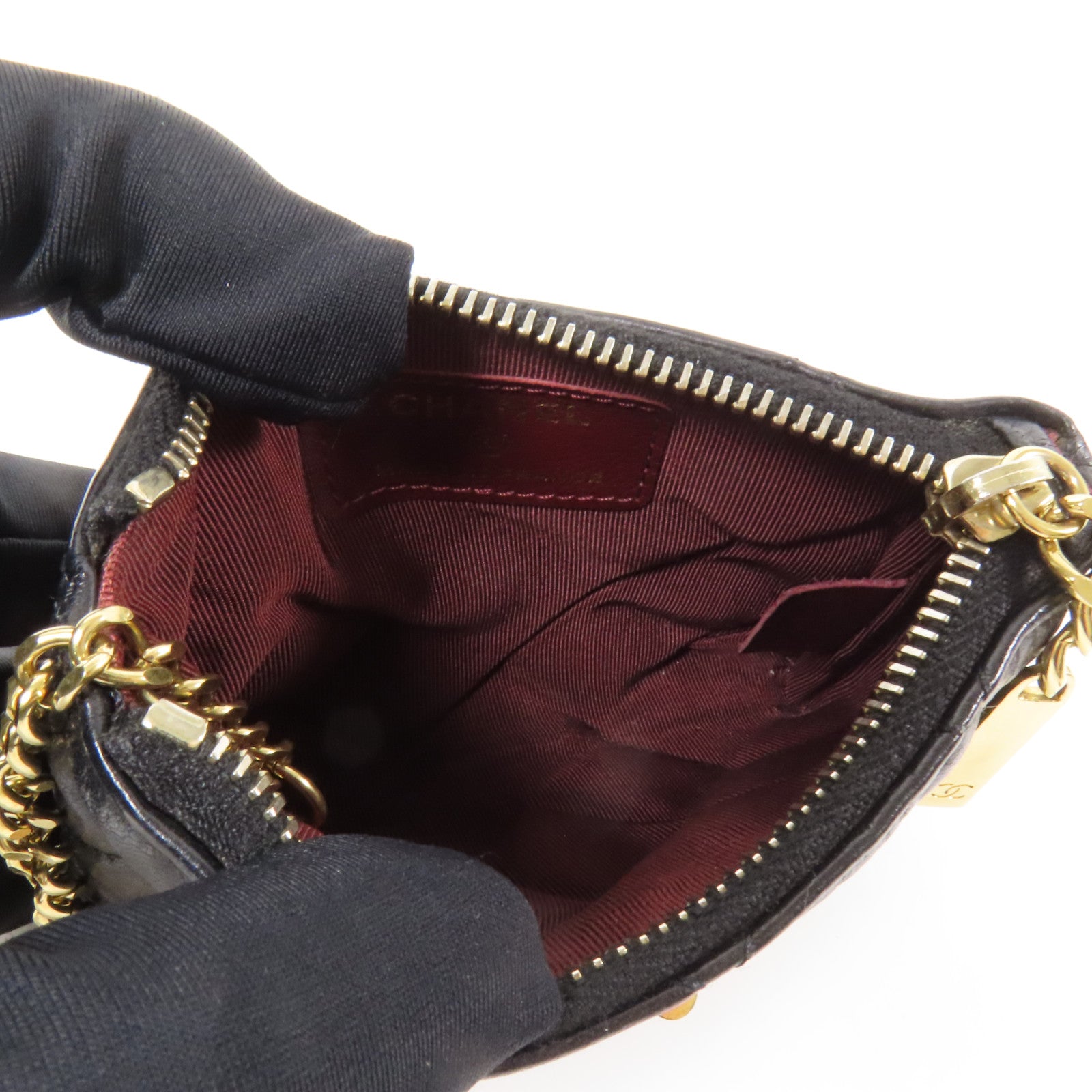 CHANEL 牛皮皮革2.55 Coin Case金扣零錢包