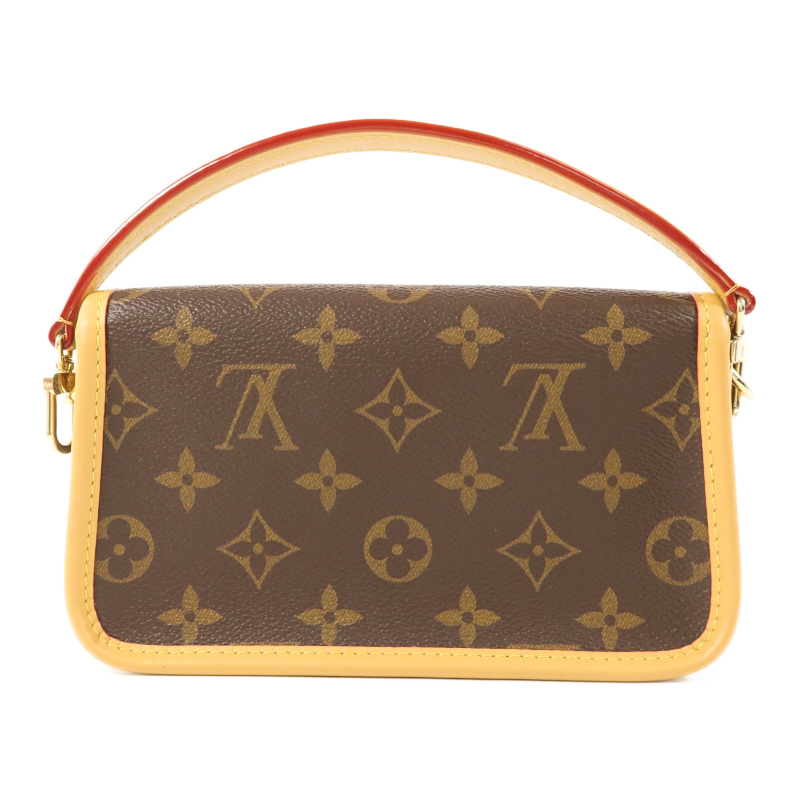 LOUIS VUITTON Monogram Nano Diane金扣手挽肩背兩用袋