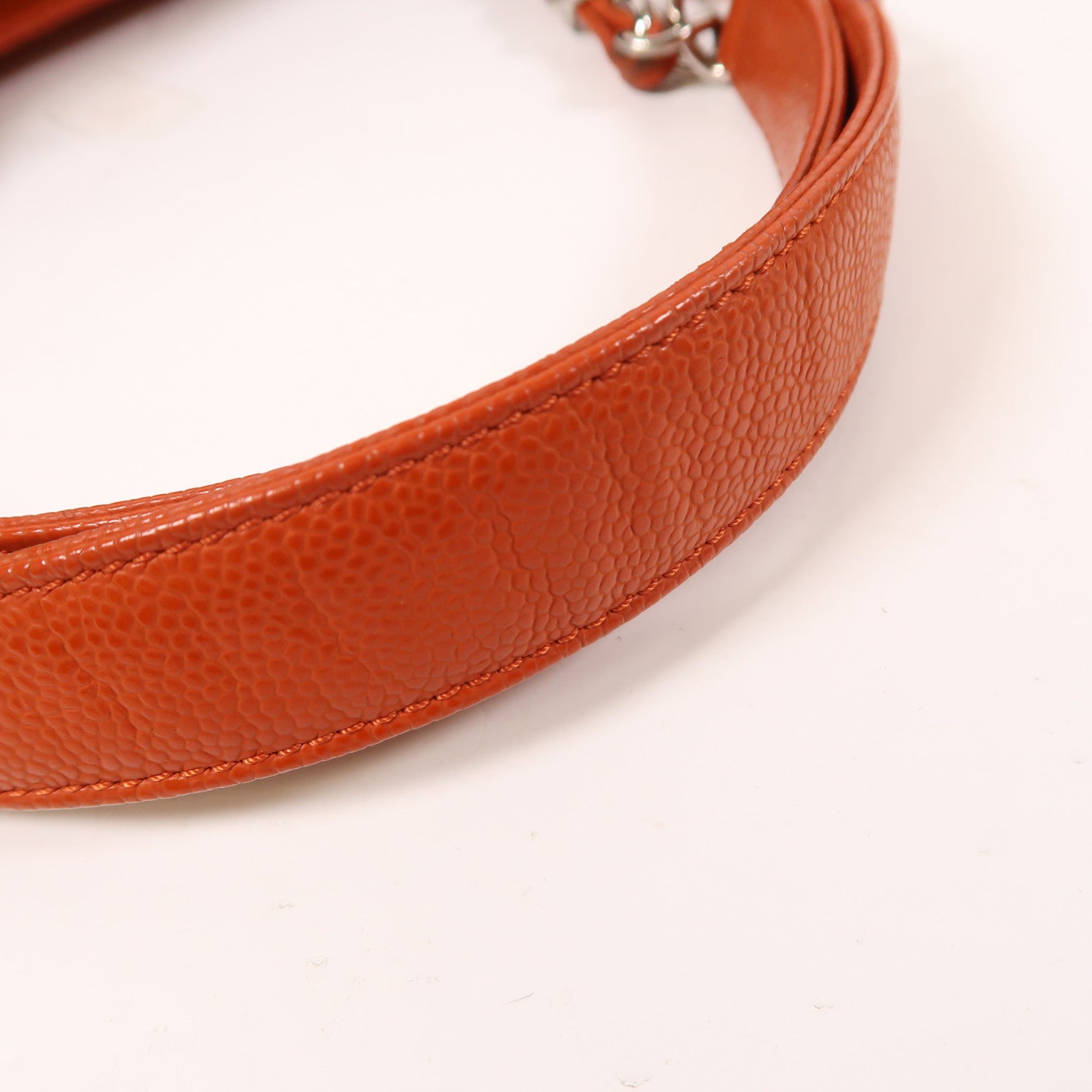 CHANEL 牛皮皮革GST Grand Shopping Tote Bag銀扣鏈帶肩背袋