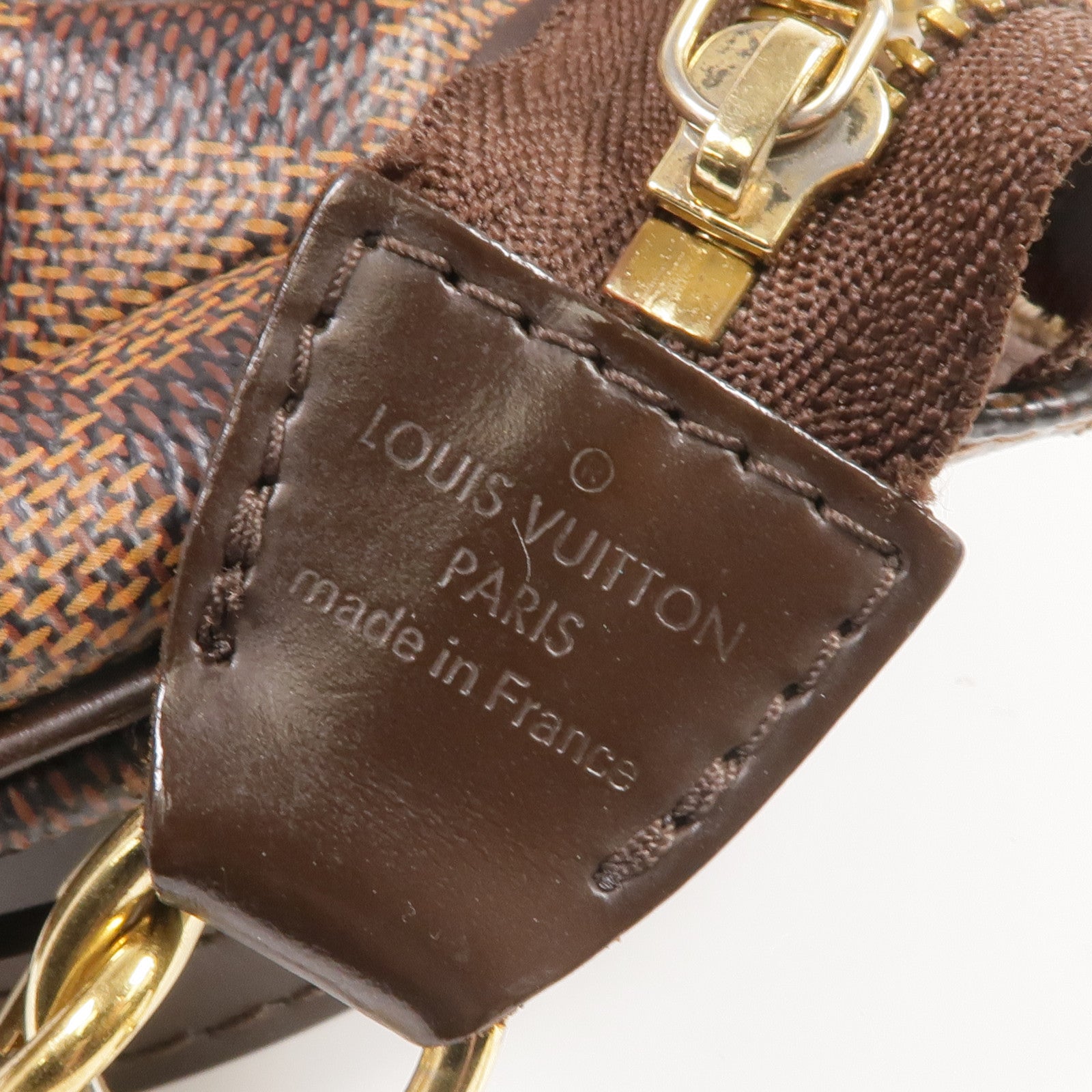 LOUIS VUITTON Damier Eva金扣手挽肩背兩用袋棕色