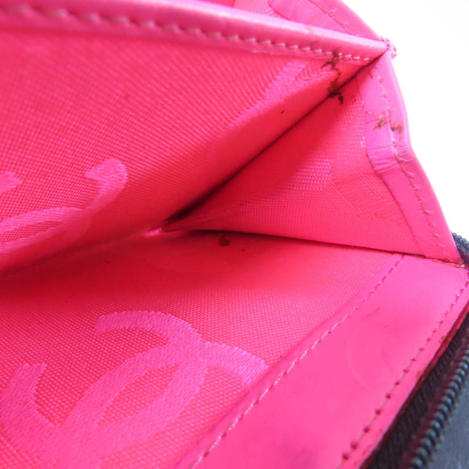 CHANEL 菱格牛皮皮革Cambon Bifold Wallet銀扣錢包黑色