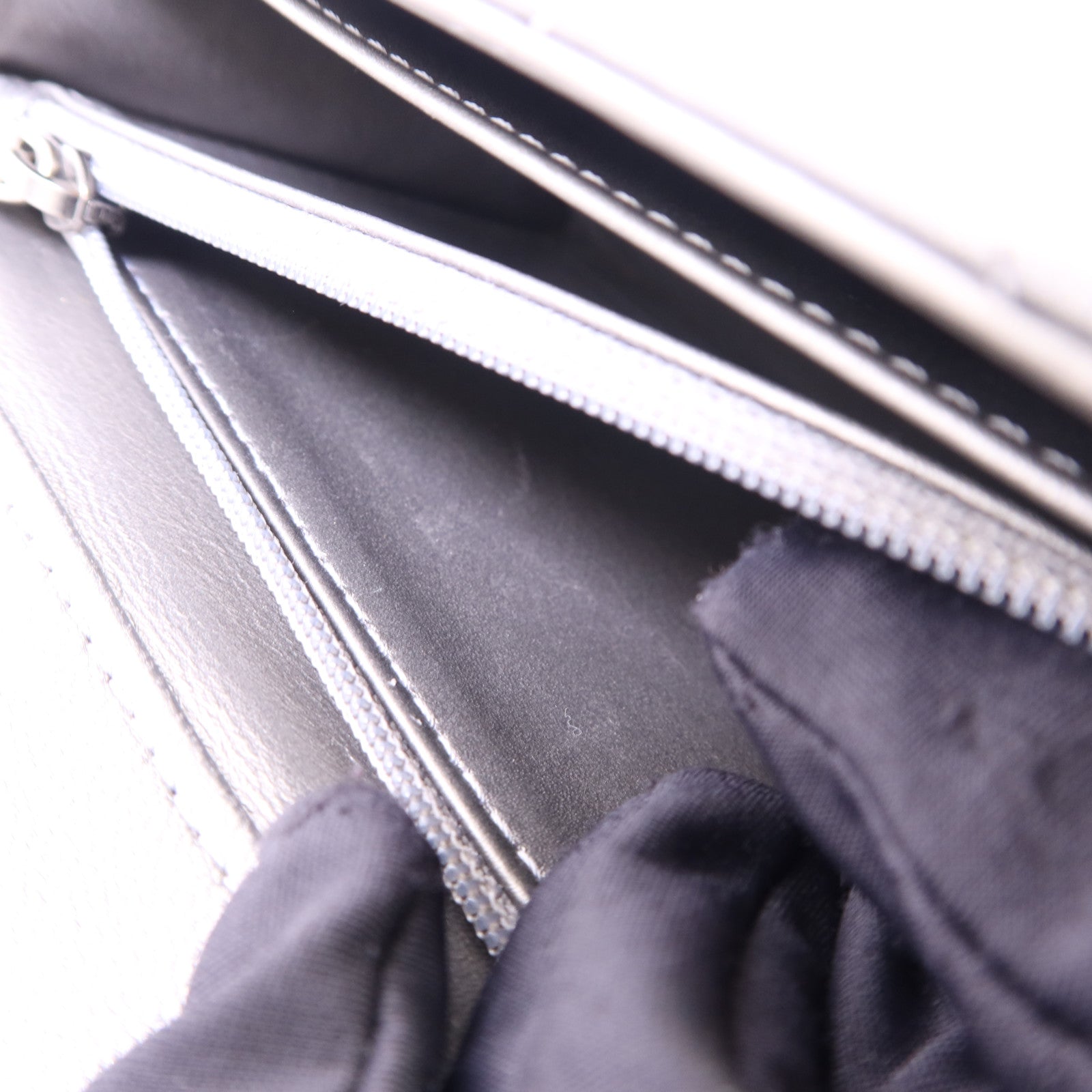CHANEL 【激減優惠】牛皮皮革Chain Shoulder Bag銀扣鏈帶肩背袋