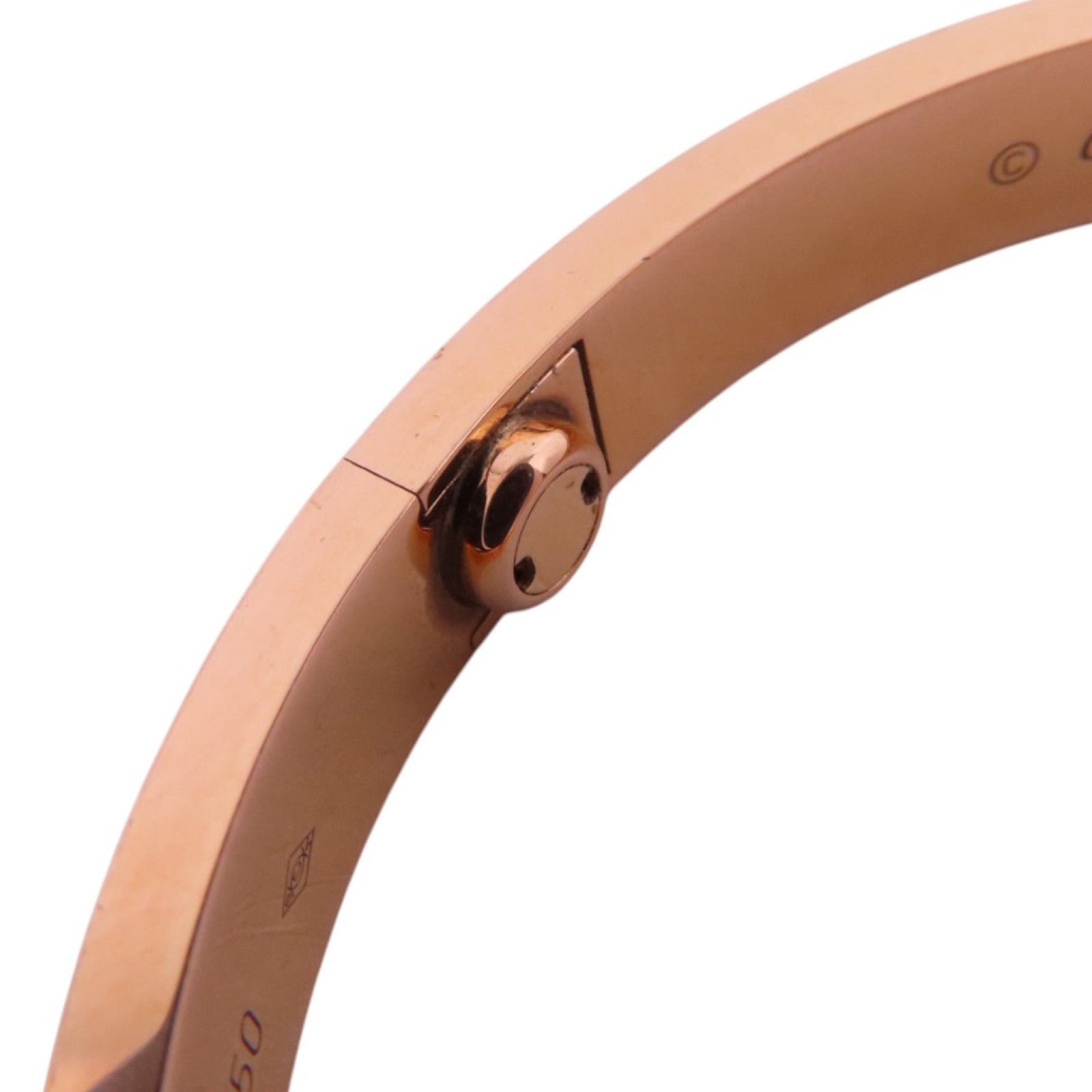 CARTIER 【激減優惠】18K玫瑰金Love Bangle 4Diamond鑽石手鐲#18