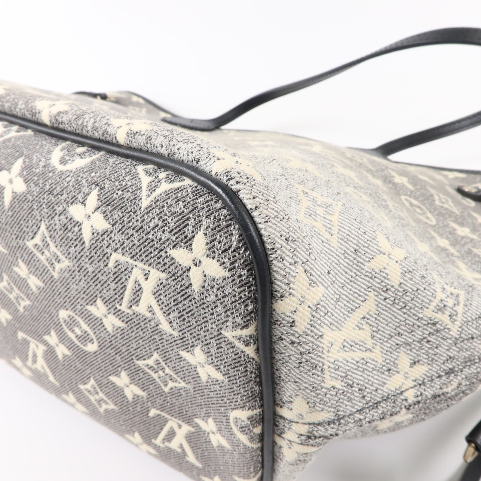 LOUIS VUITTON Monogram Denim Neverfull MM手挽袋