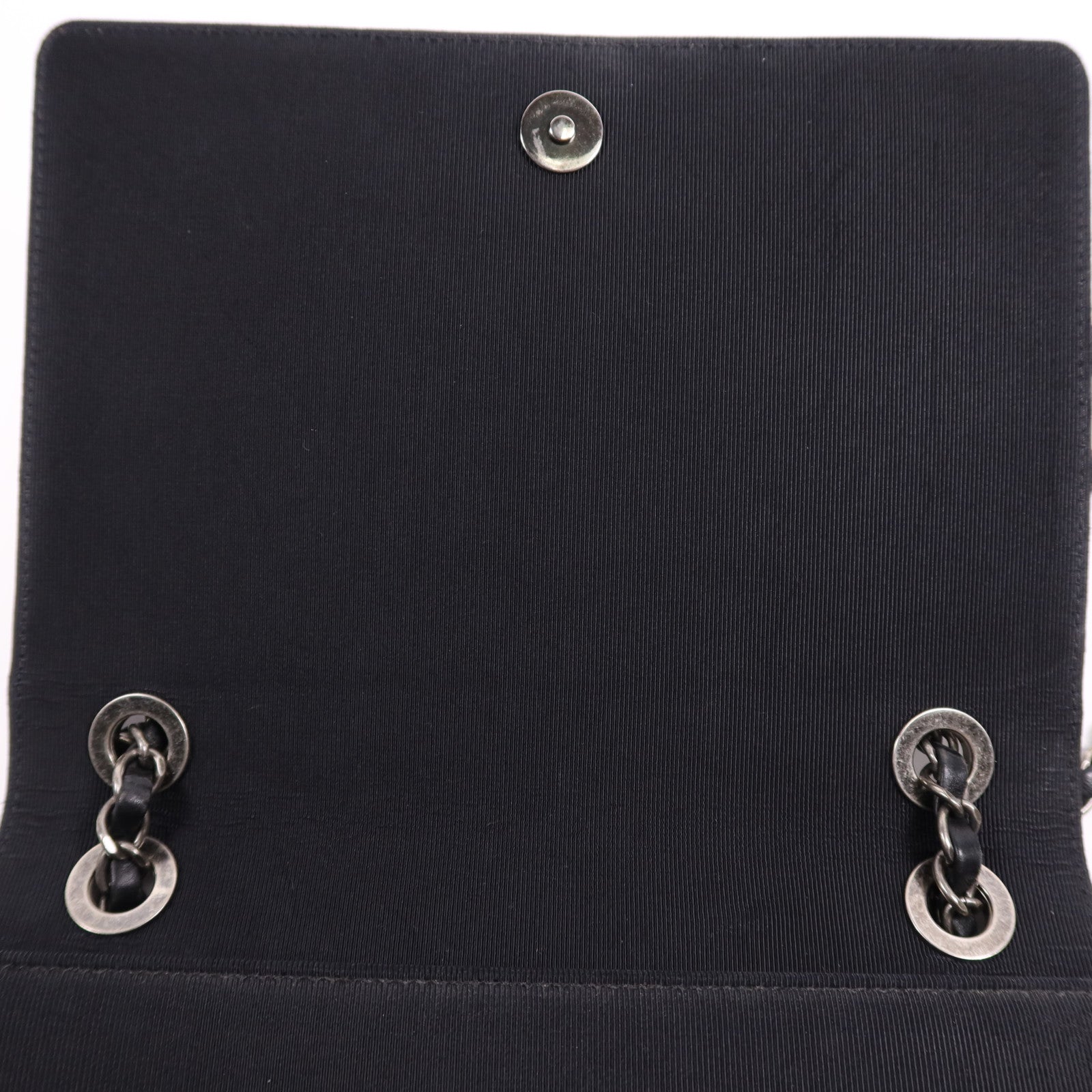 CHANEL 羊皮皮革Shoulder Bag銀扣鏈帶肩背袋