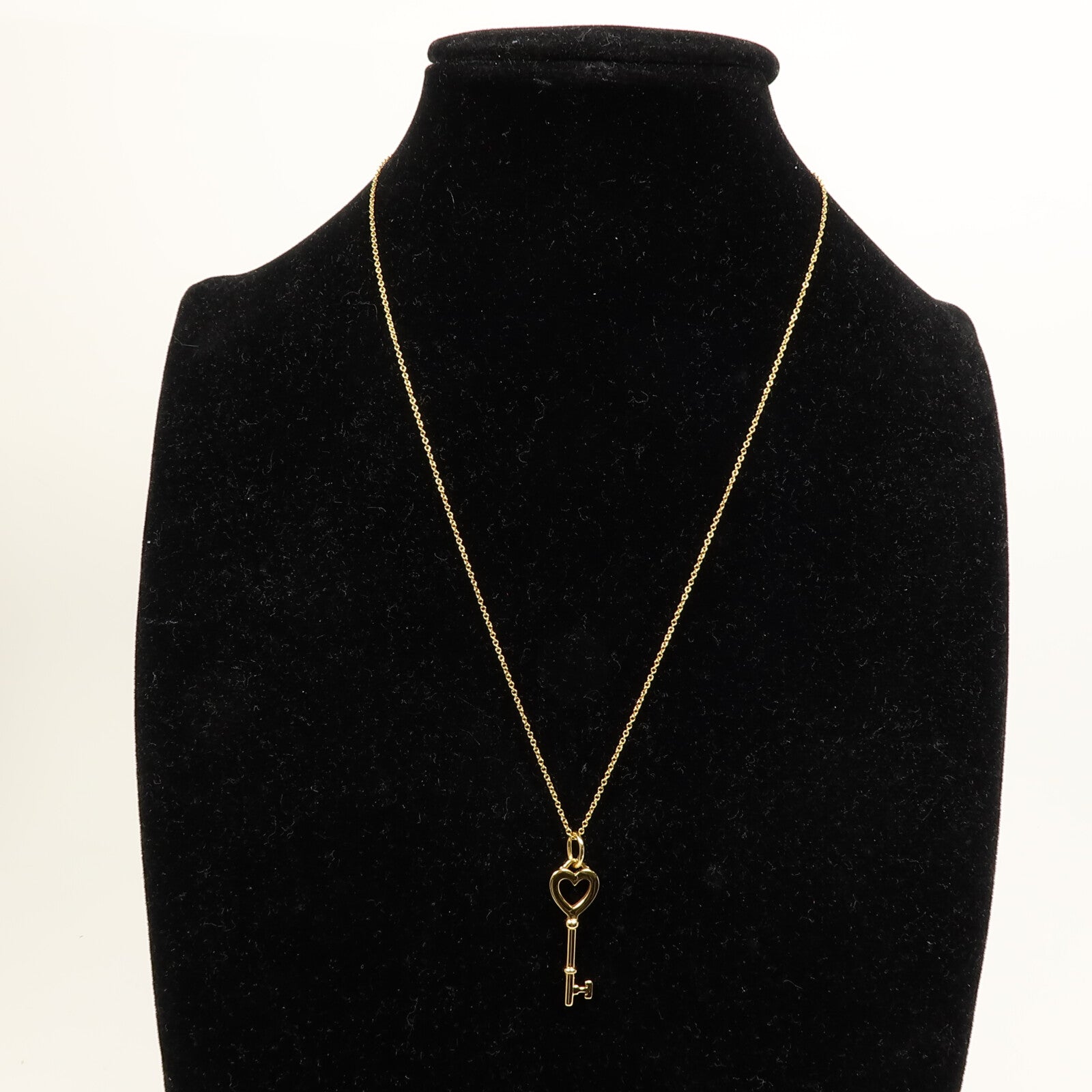 TIFFANY＆CO 18K黃金Gold Heart Key項鍊