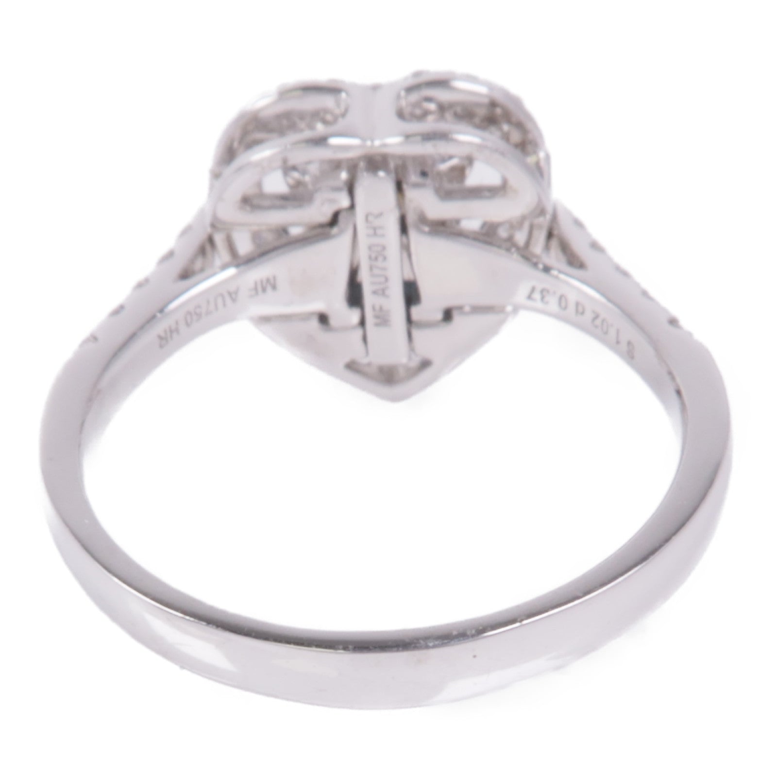 JEWELRY 【激減優惠】18K白金Sapphire/Diamond Ring藍寶石/鑽石戒指US#7