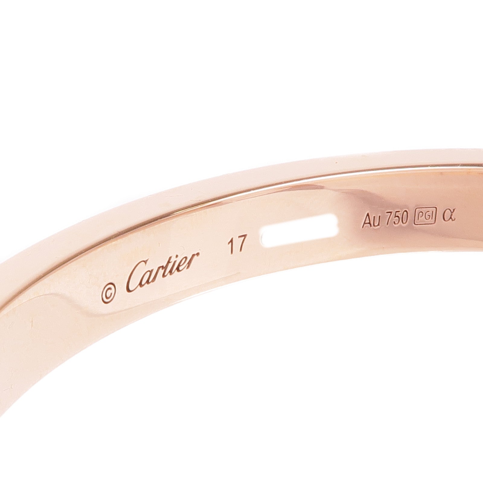 CARTIER 18K玫瑰金Love Bangle Full Diamond鑽石手鐲Cartier#17