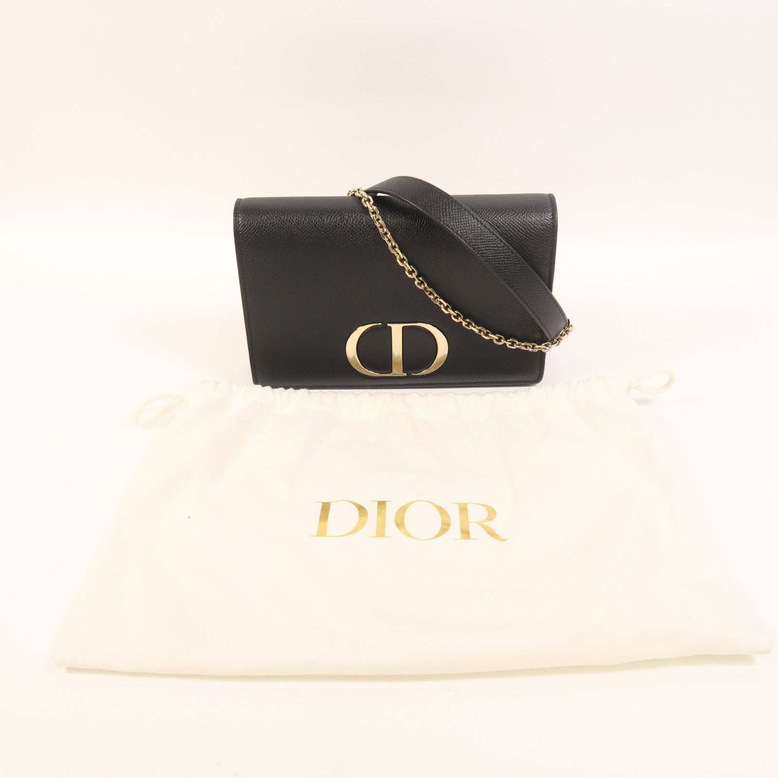 Dior 牛皮皮革30 Montaigne 2 In 1金扣鏈帶肩背袋/腰包