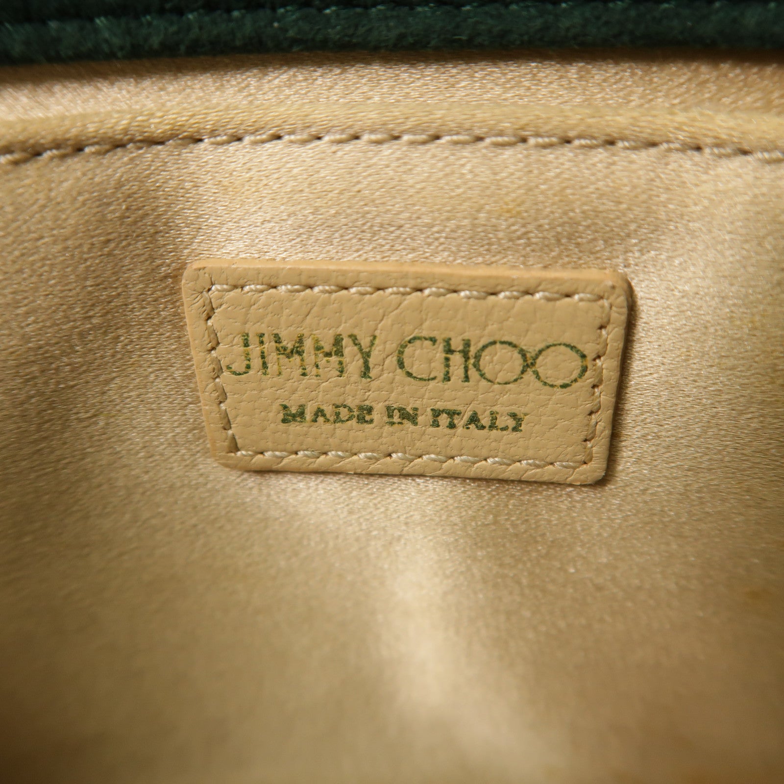 JIMMY CHOO 兔毛/蛇皮皮革Wallet On Chain金扣鏈帶肩背袋