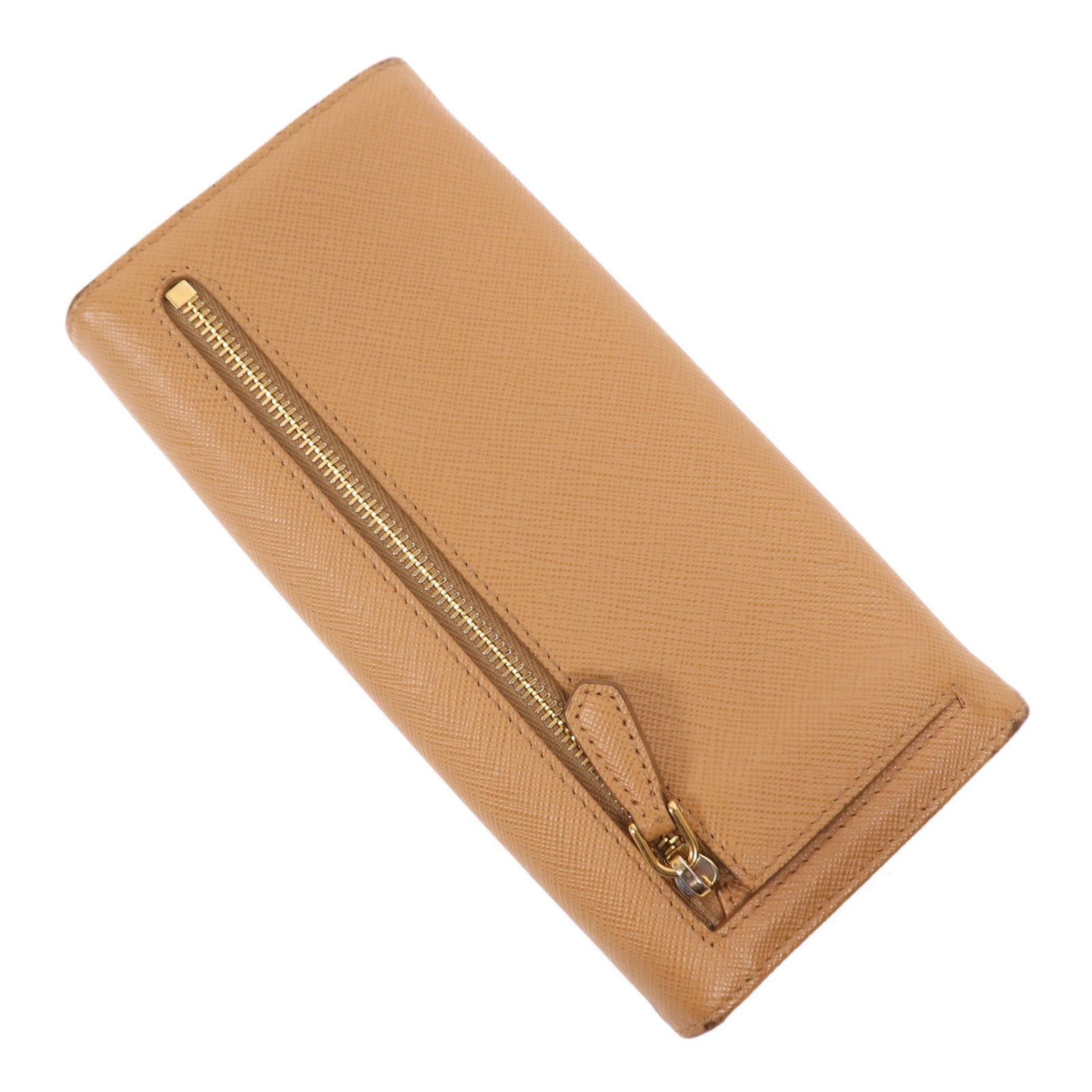 PRADA 牛皮皮革Long Wallet金扣長錢包