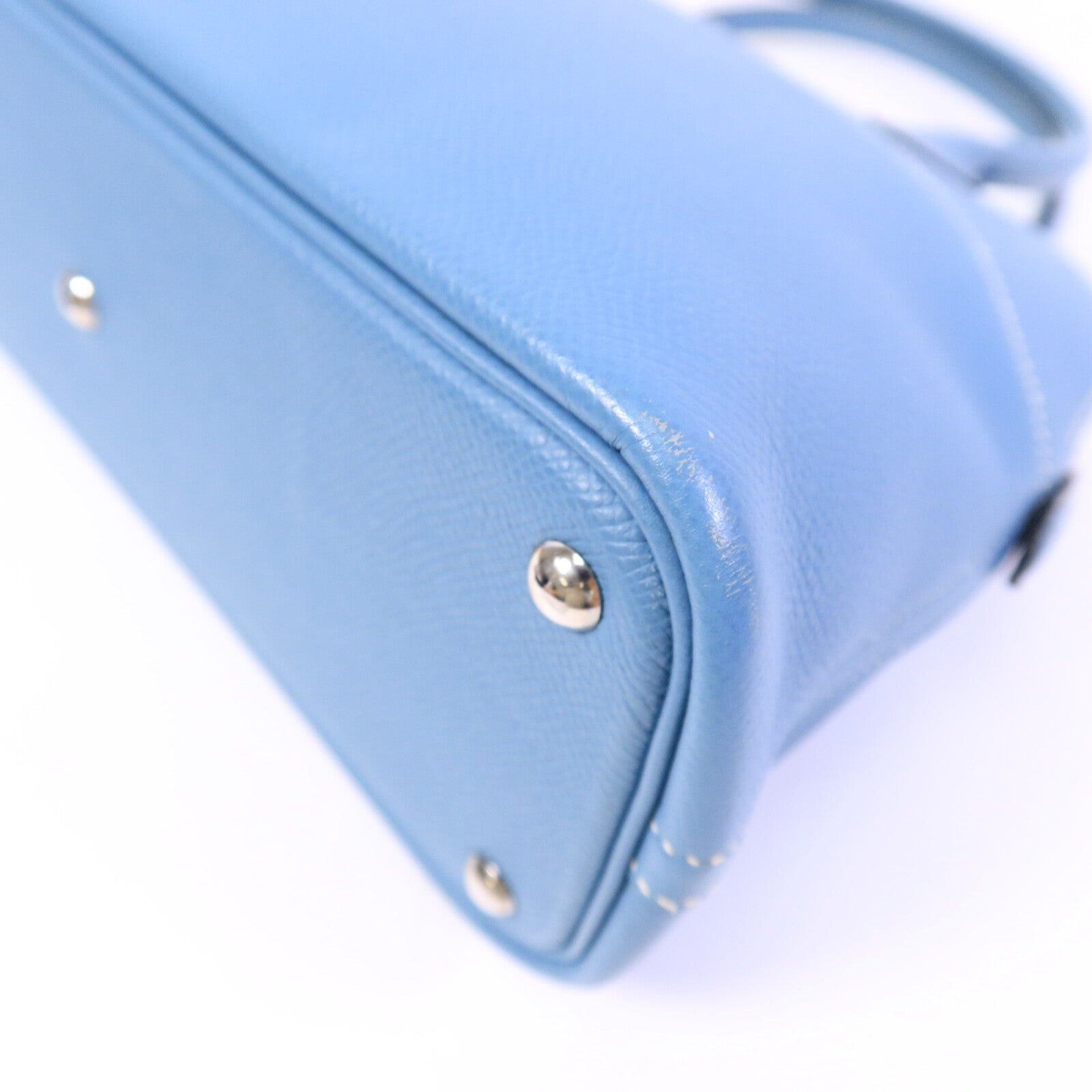 HERMES Epsom皮革Bolide 27手挽肩背兩用袋Blue Jean