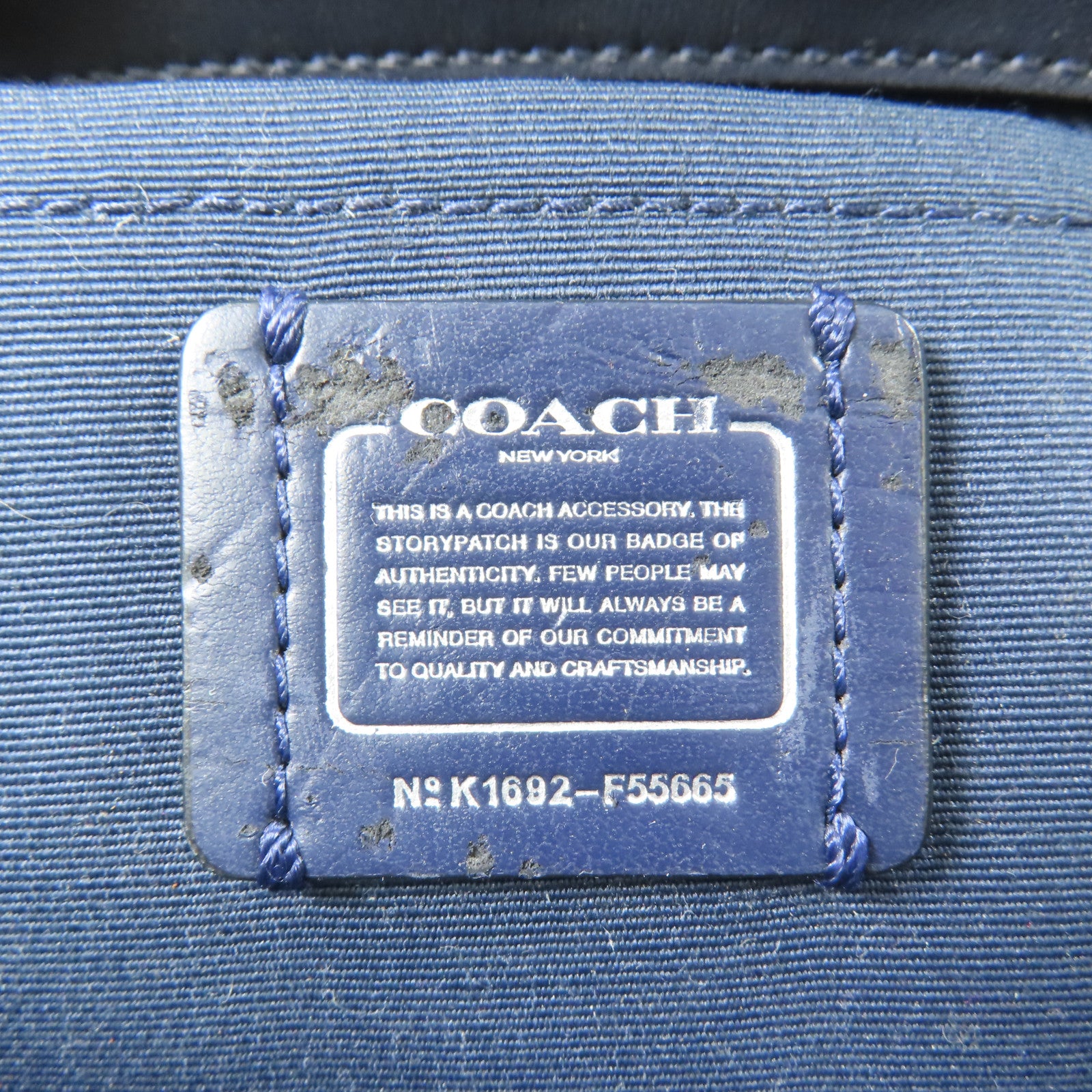 COACH 牛皮皮革2 Way Bag銀扣手挽肩背兩用袋
