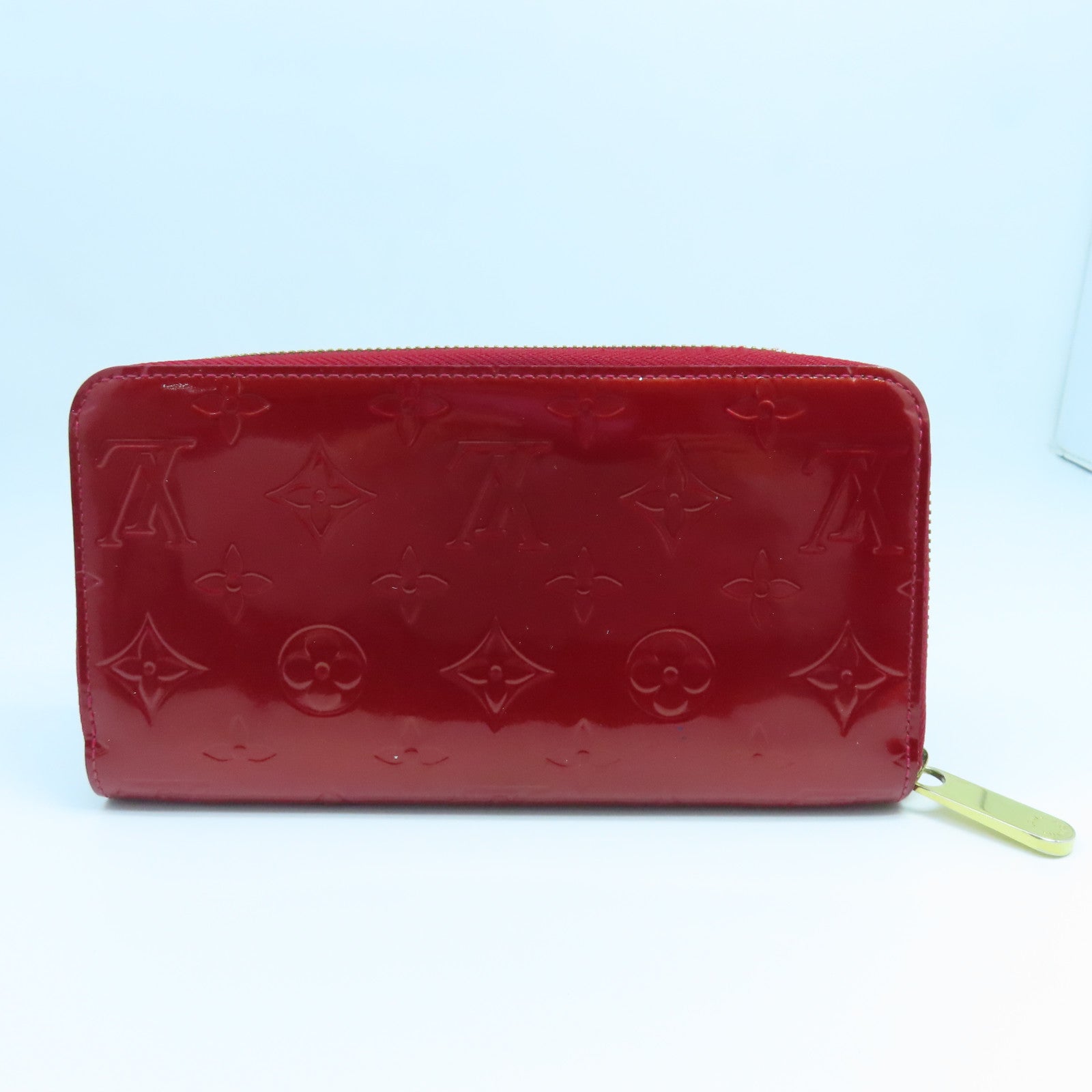 LOUIS VUITTON 【激減優惠】Monogram Vernis Zipper Long Wallet金扣長錢包紅色