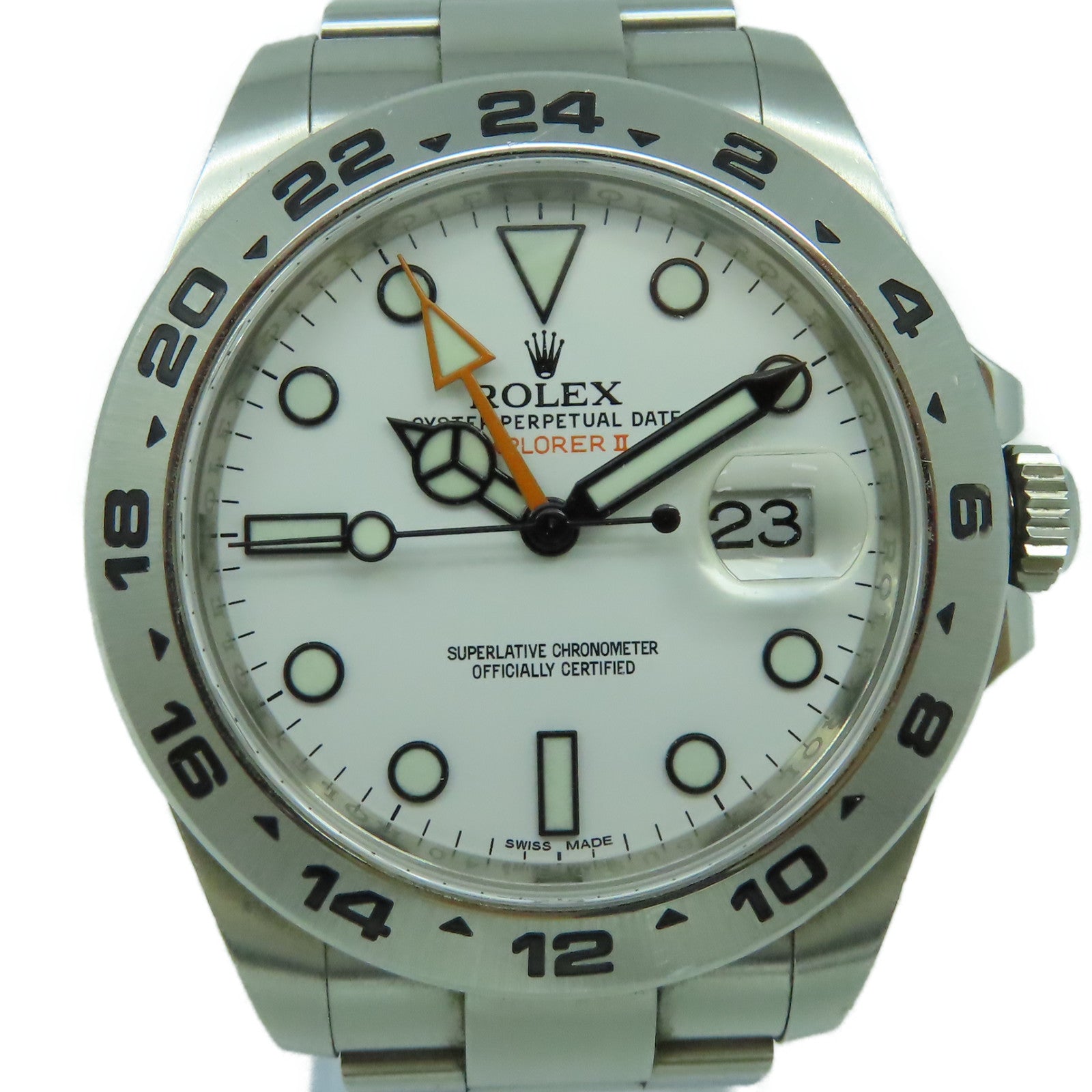 ROLEX ExplorerII不鏽鋼手錶自動機芯白色