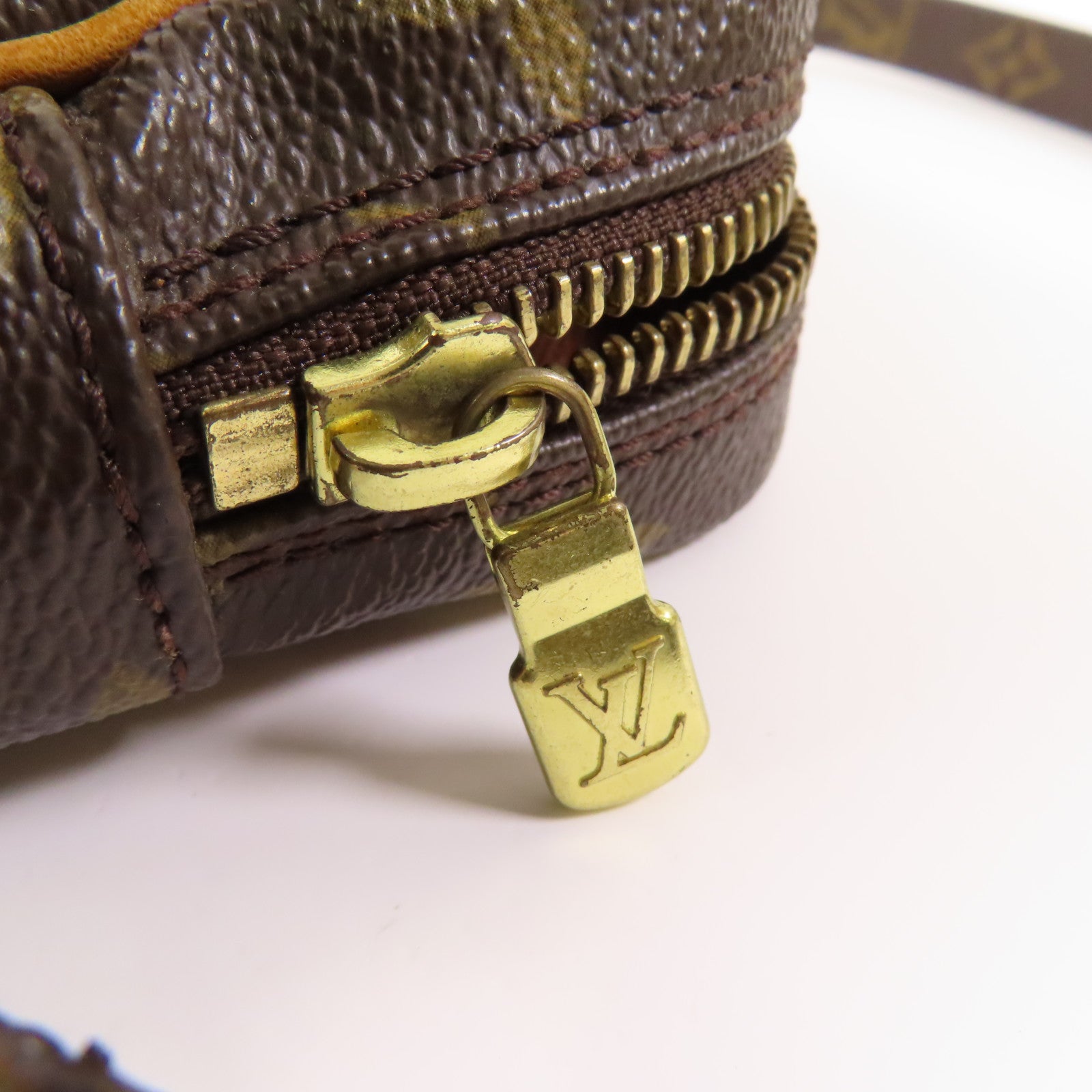 LOUIS VUITTON Monogram Amazon金扣肩背袋棕色