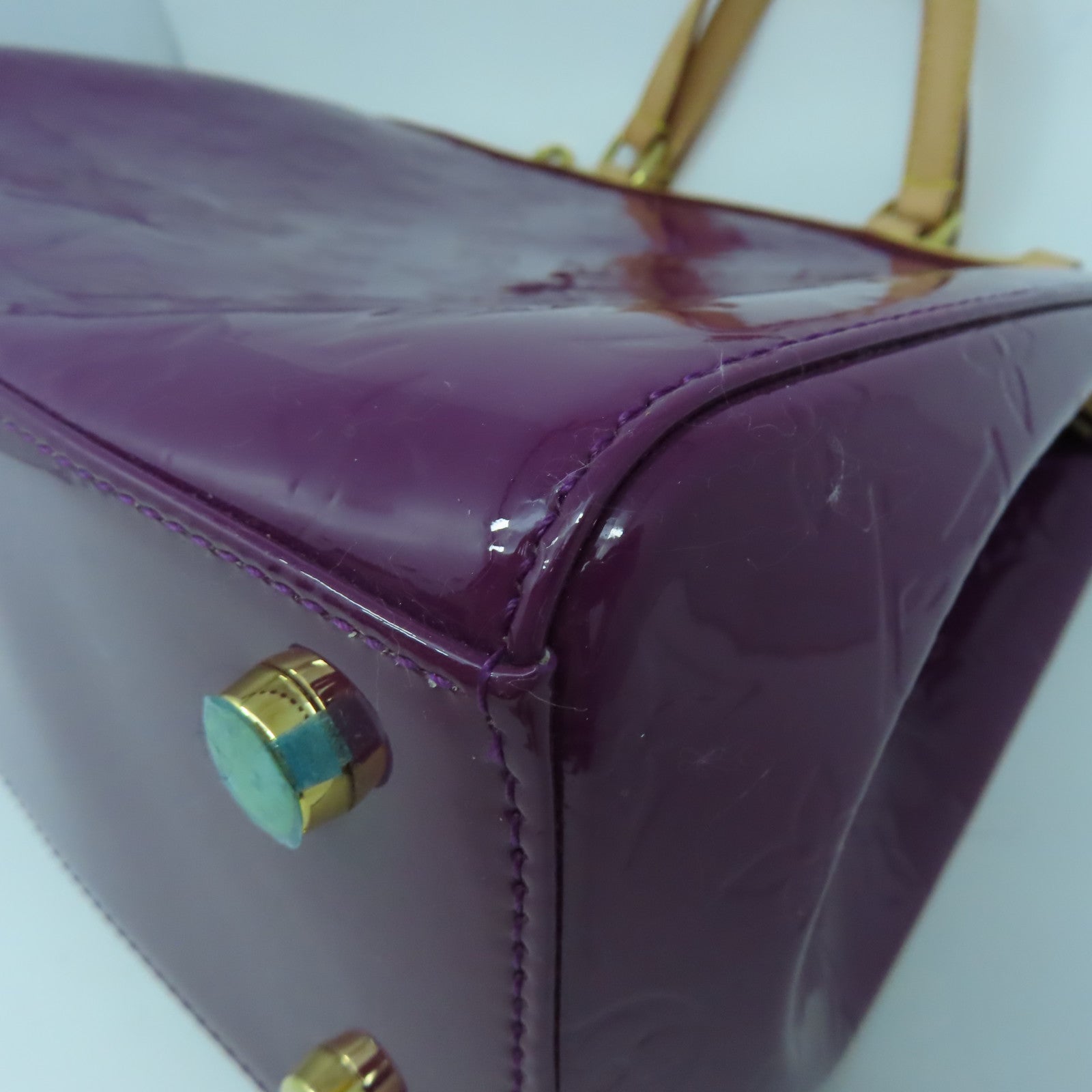 LOUIS VUITTON 【激減優惠】Monogram Vernis Blair MM金扣手挽肩背兩用袋紫色